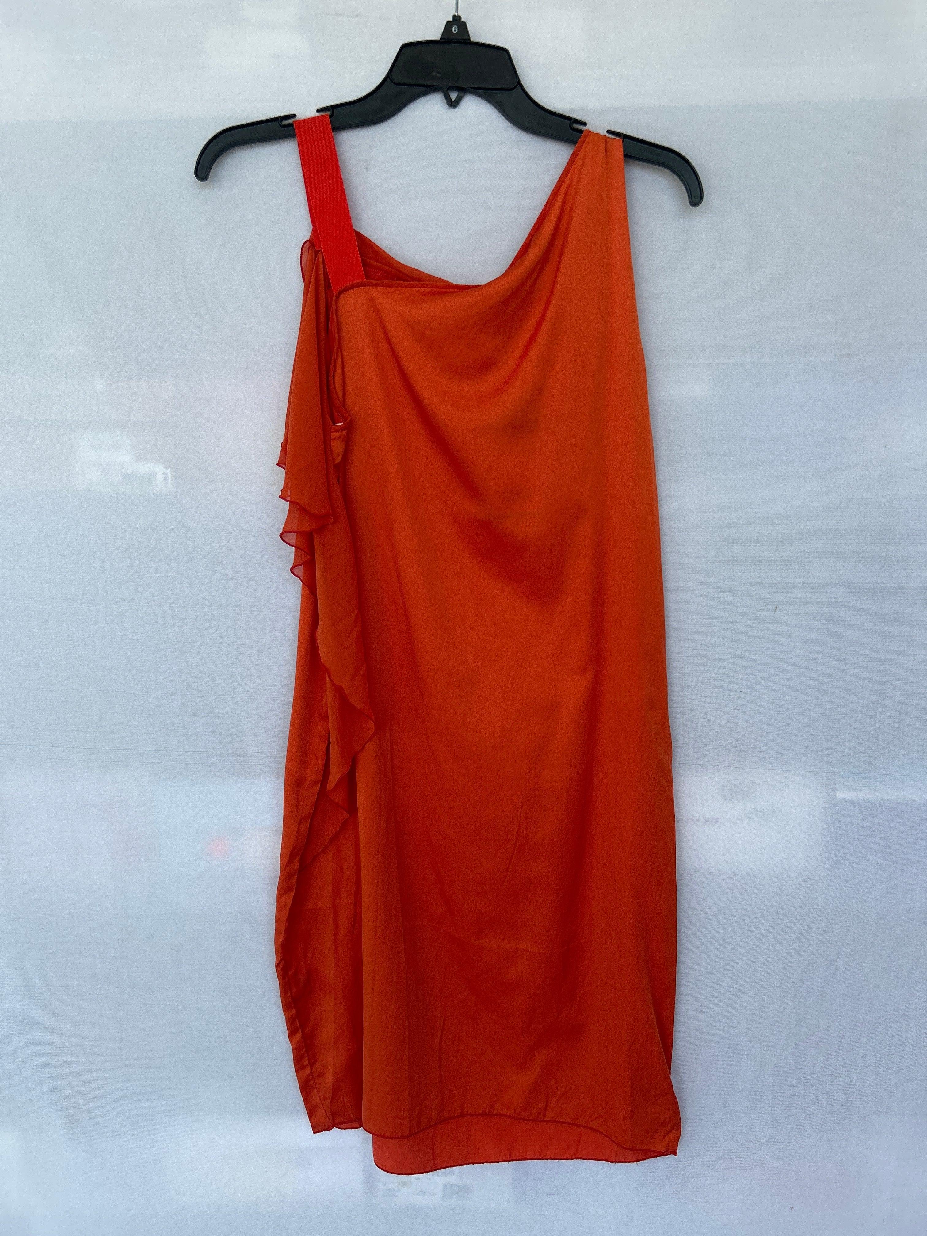 فستان نسائي بدون أكمام من Trussardi 661537 باللون البرتقالي 40