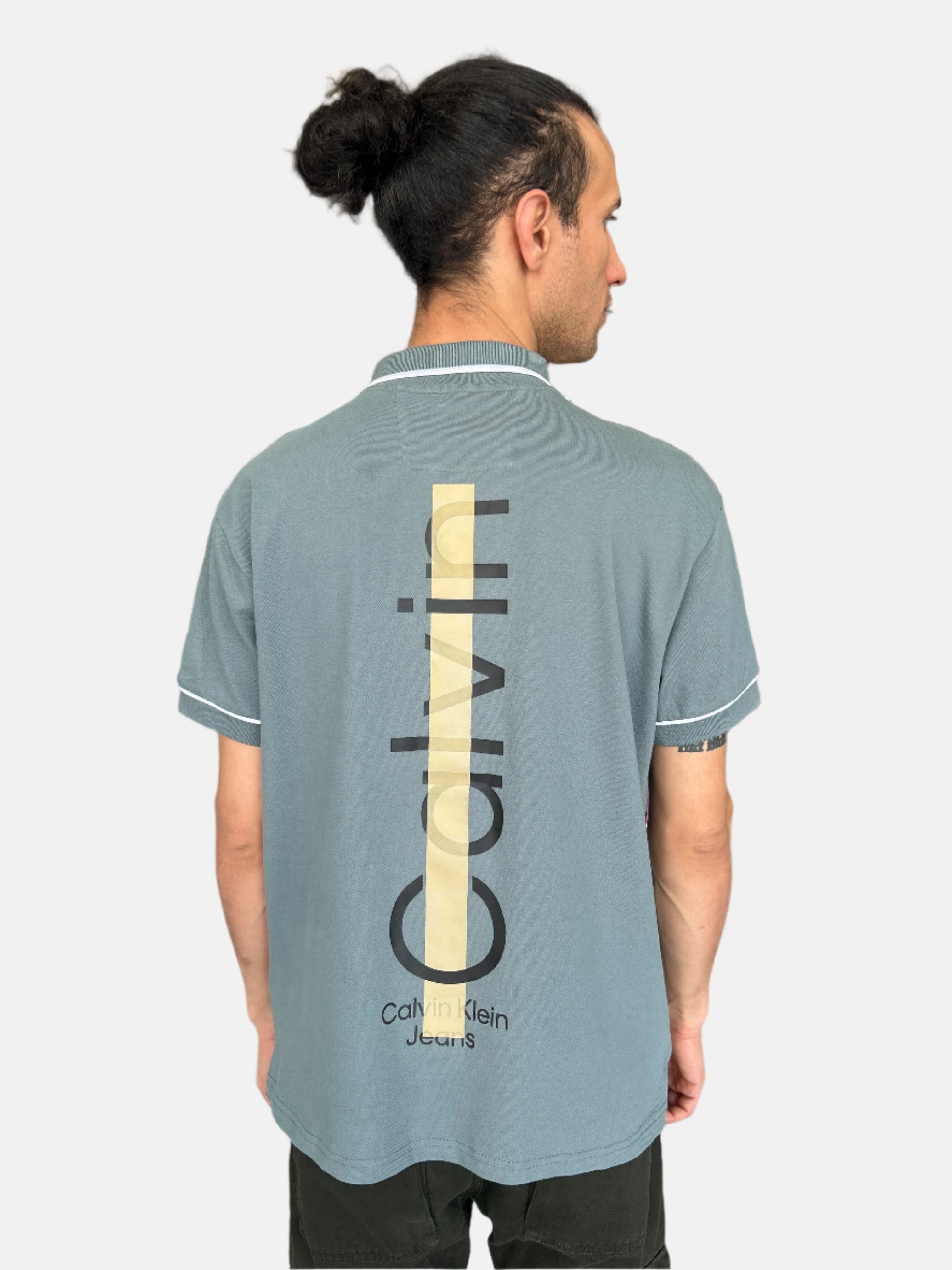 Calvin Klein Men Polo T-Shirt Blue 2526