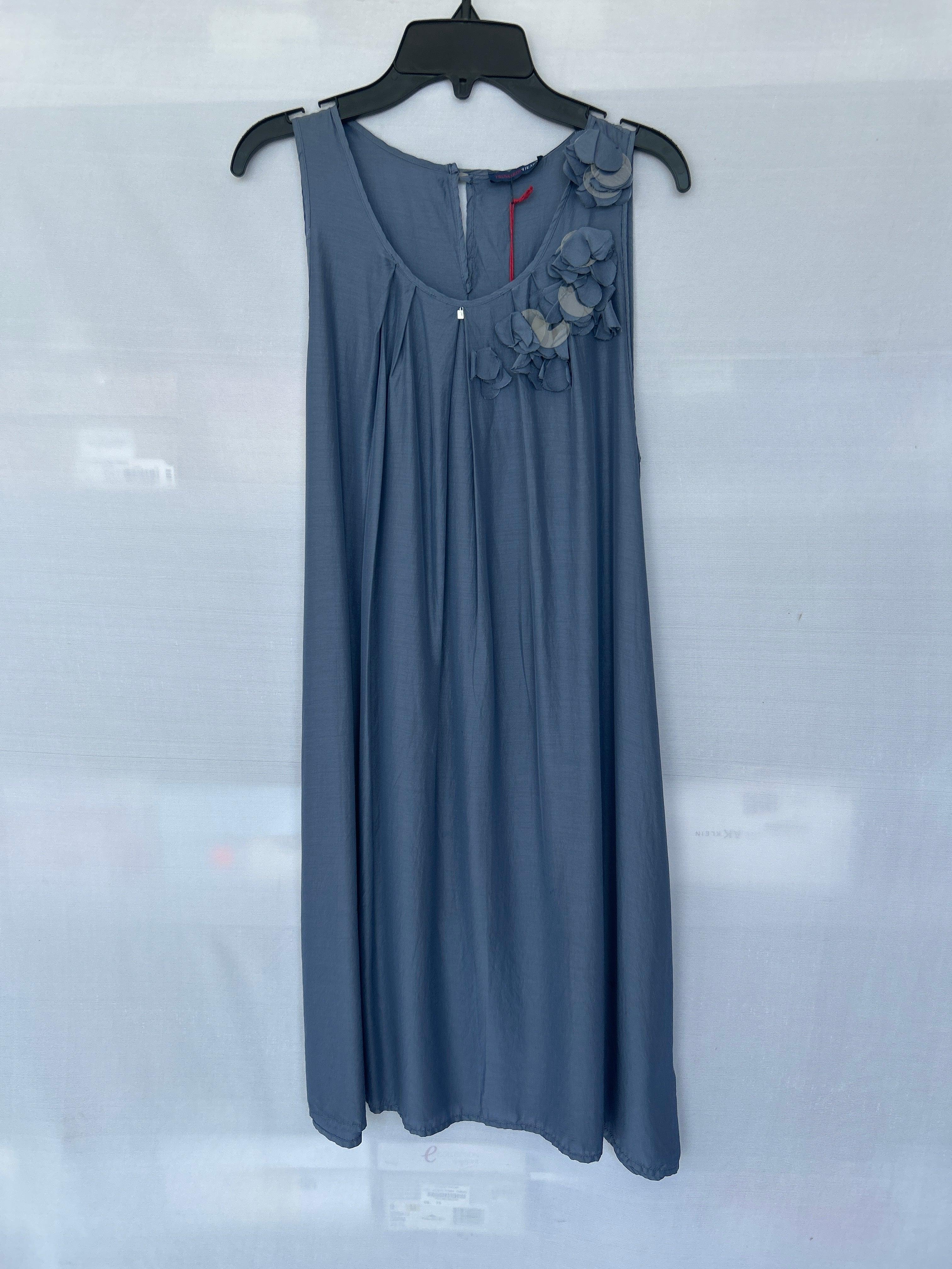 فستان نسائي بدون أكمام من Trussardi 561360 باللون الأزرق 42-147