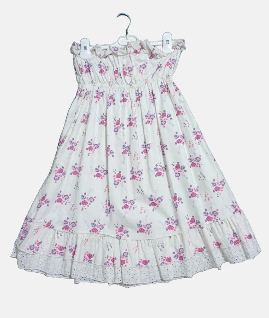 CRISTINAEFFE WHITE-12Y GIRL DRESS AB400206