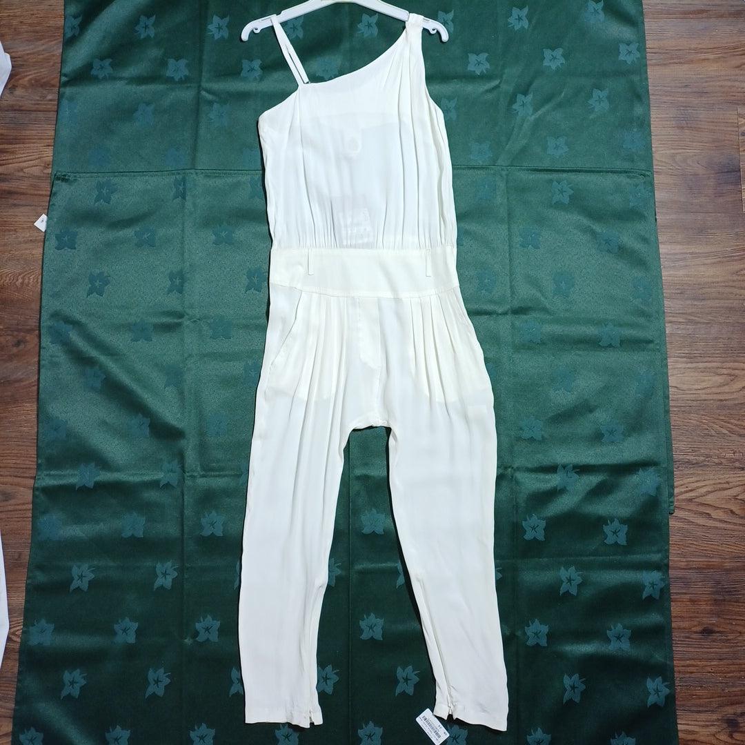 DONDUP WHITE-8A GIRL SL TROUSER DRESS 100266 10101