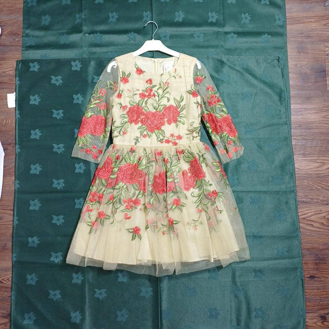 DAVID CHARLES GOLDEN-11Y GIRLS DRESS DC0037