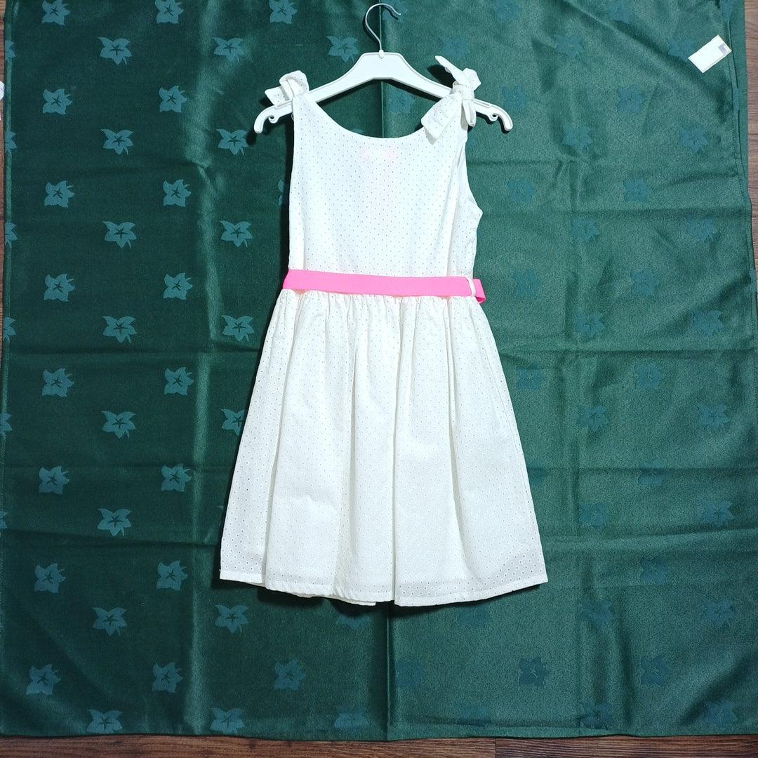 HOLLY HASTIE WHITE-7-8Y GIRL DRESS HH0017