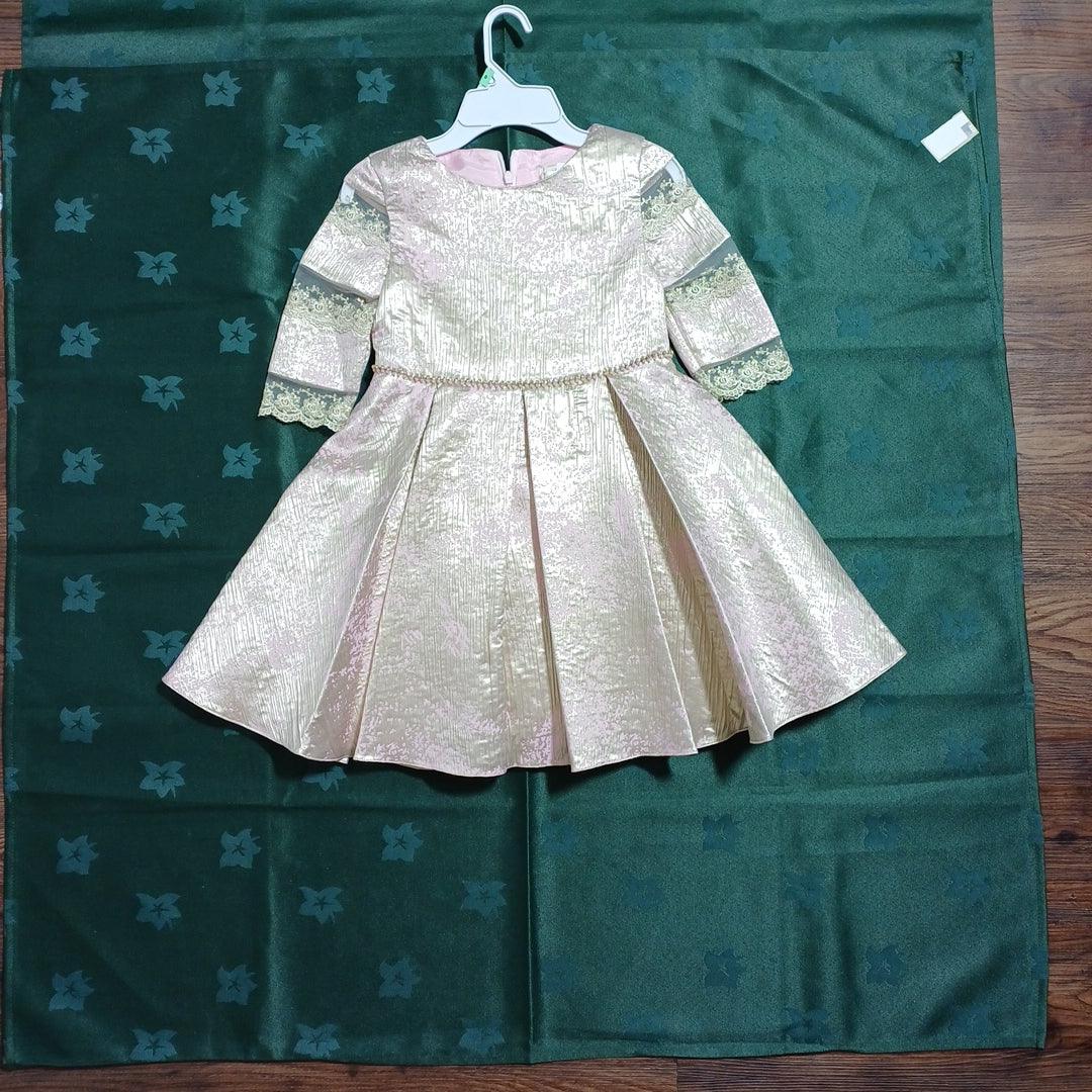 DAVID CHARLES PINK GIRLS DRESS DC0034