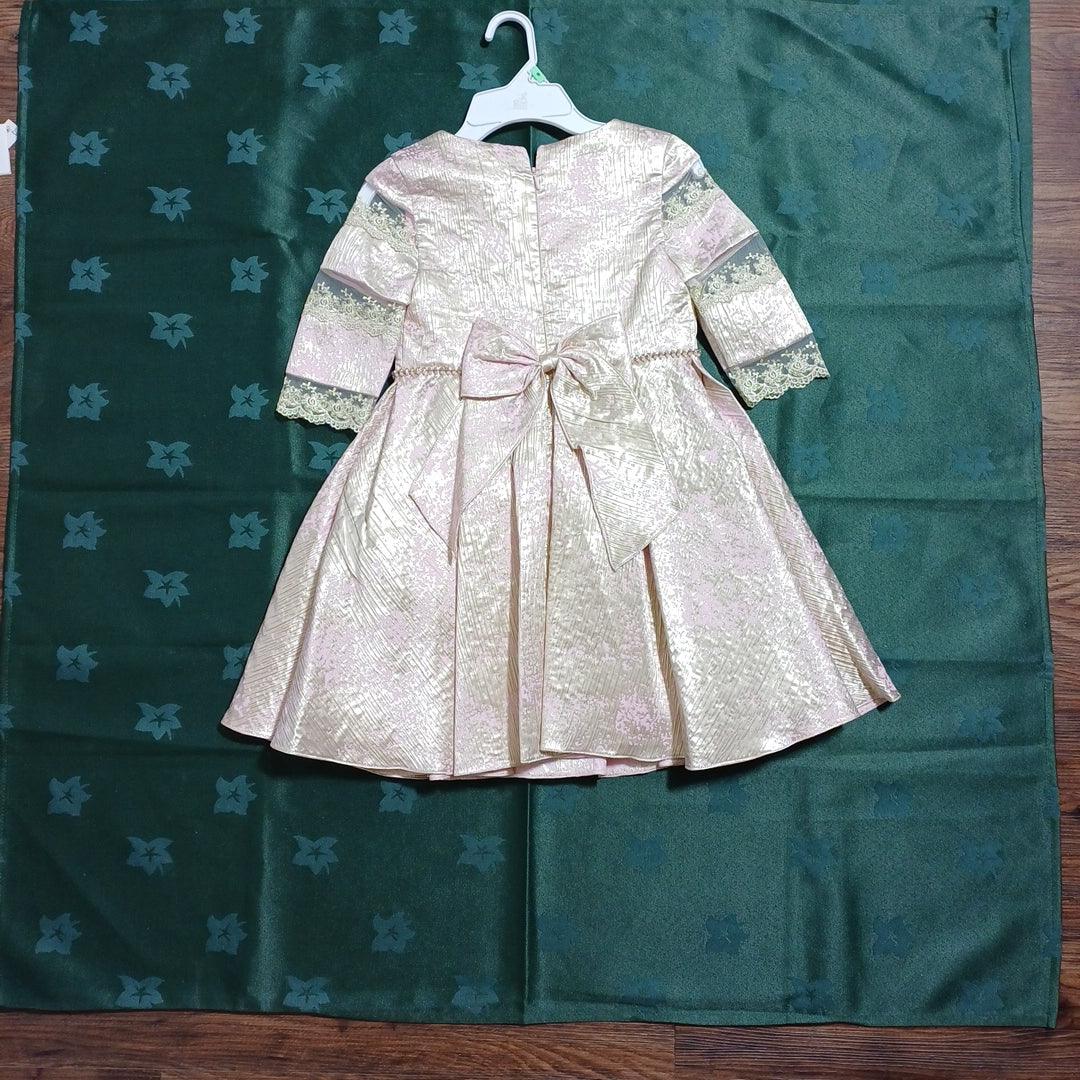 DAVID CHARLES PINK GIRLS DRESS DC0034