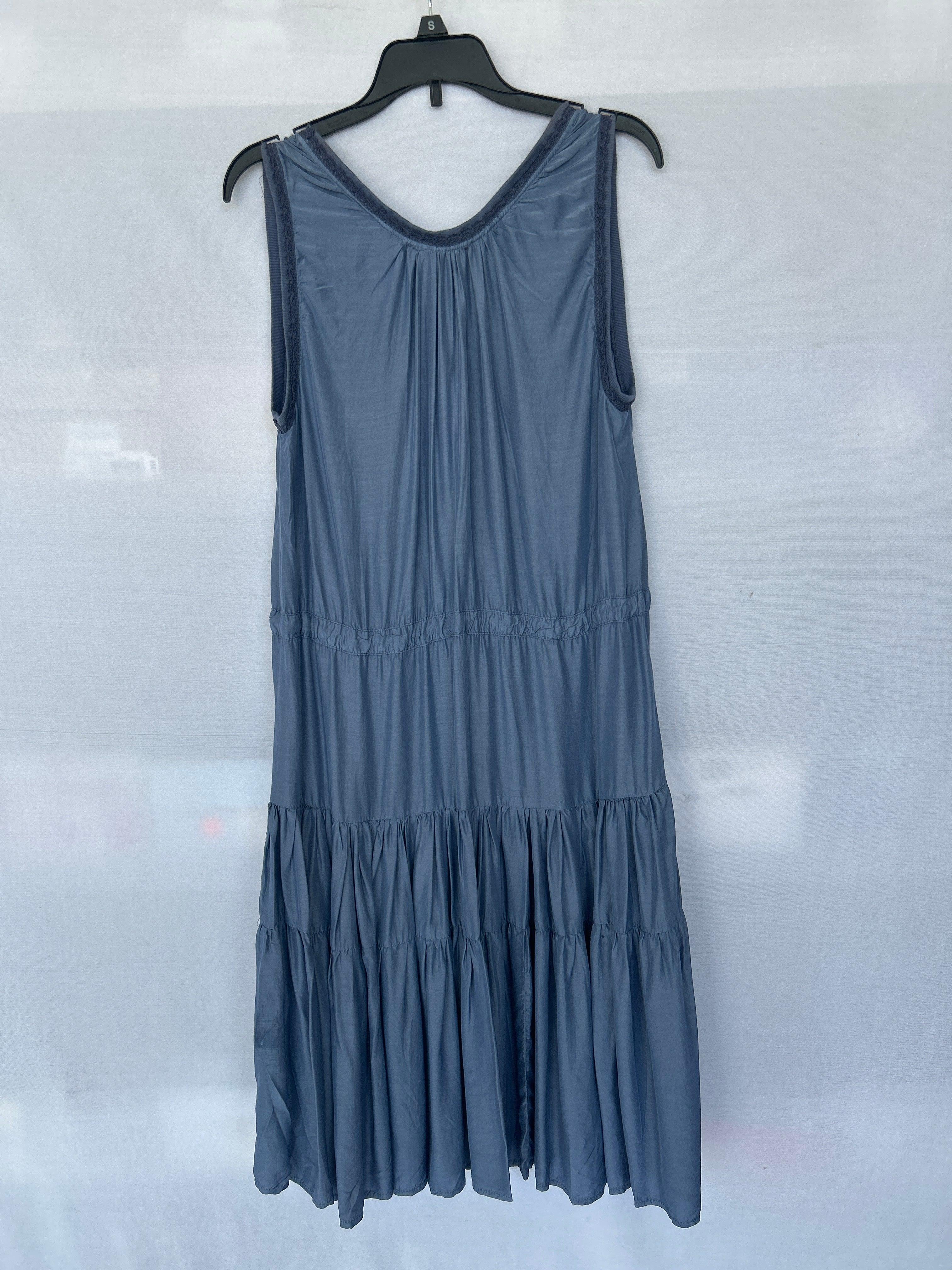 فستان تروساردي نسائي بدون أكمام باللون الأزرق Col-147 561363