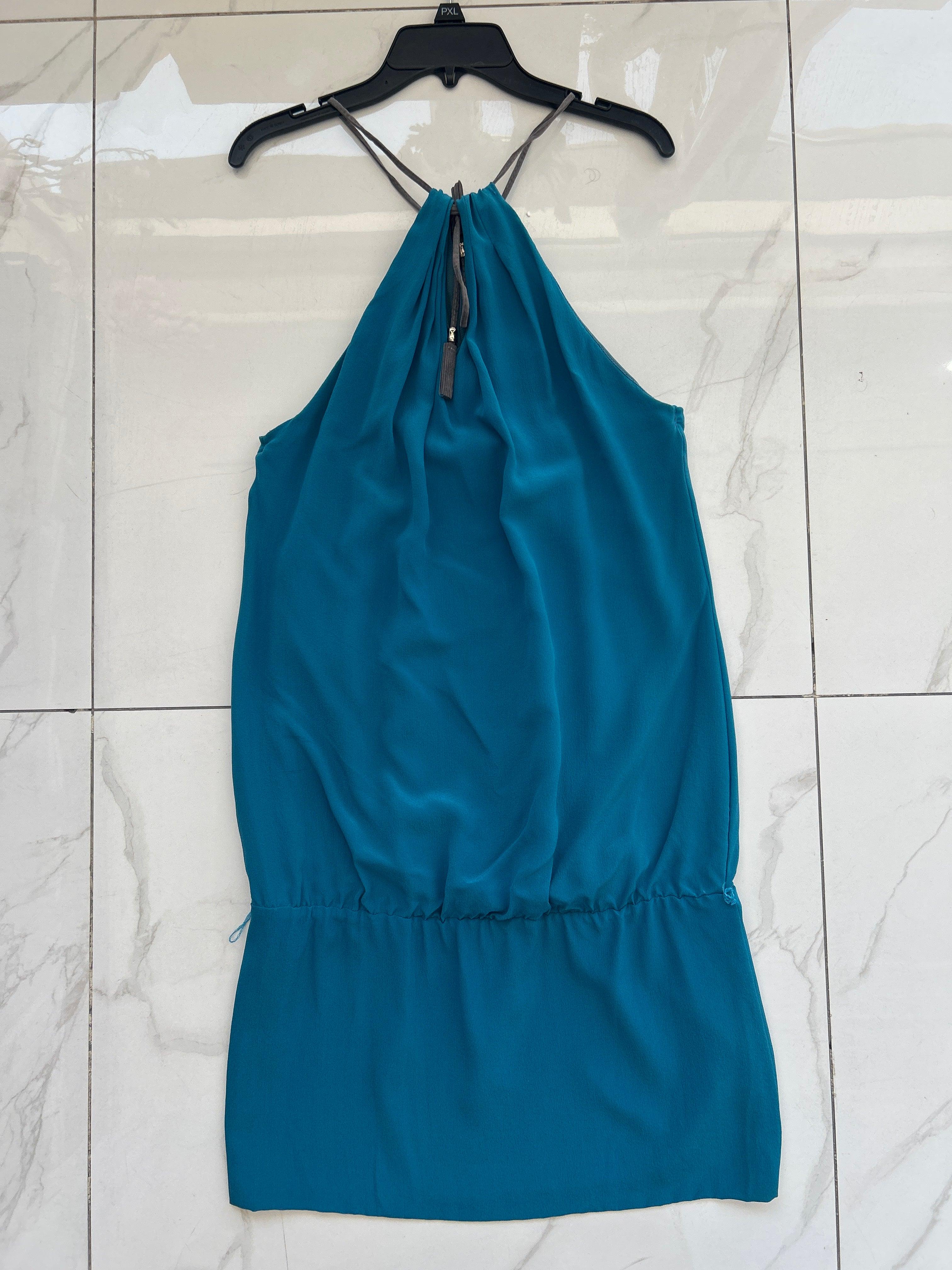 فستان تروساردي نسائي بدون أكمام 561017 - أزرق، 40-71