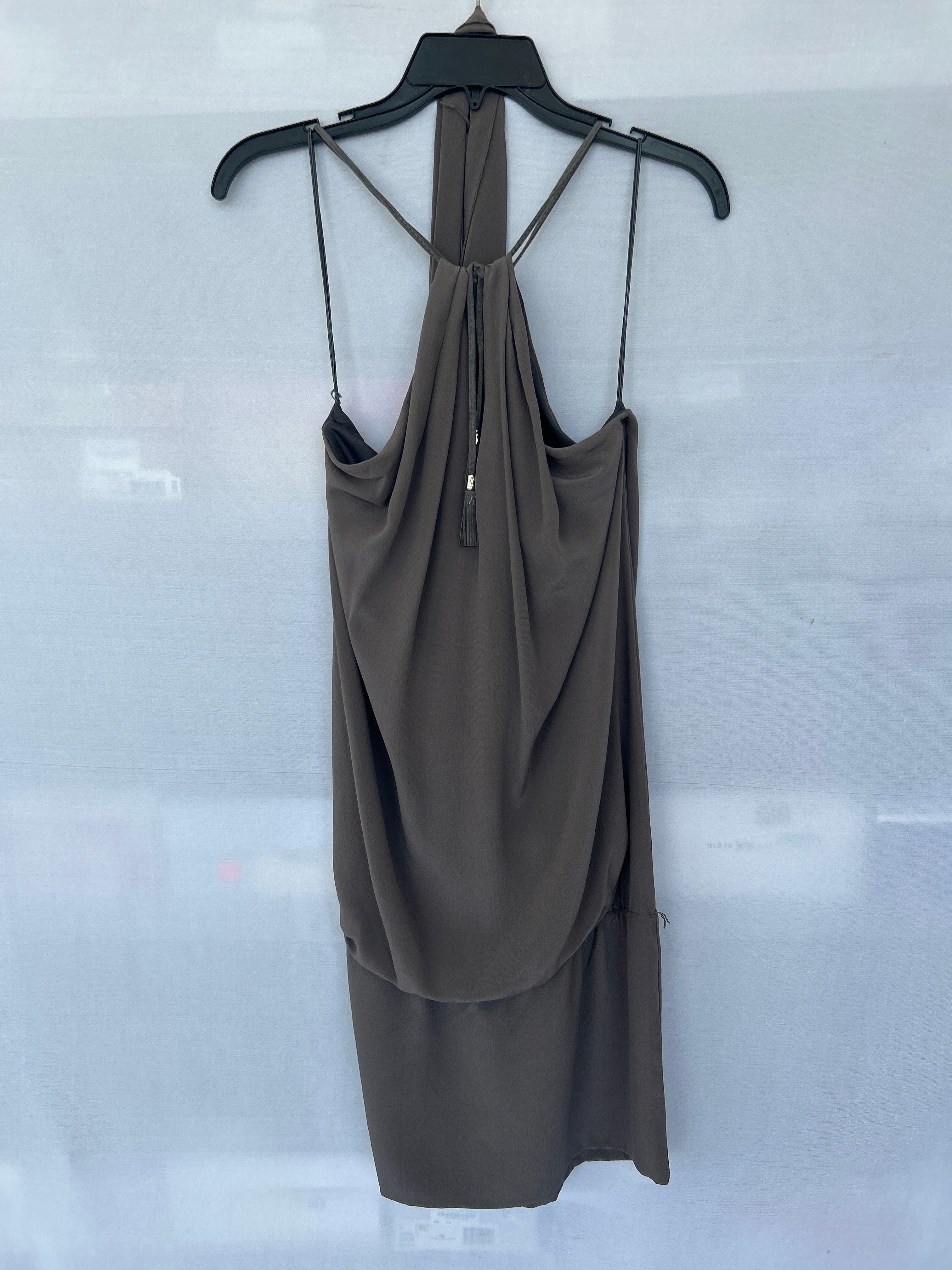 فستان تروساردي بدون أكمام للنساء، رمادي اللون، 561017