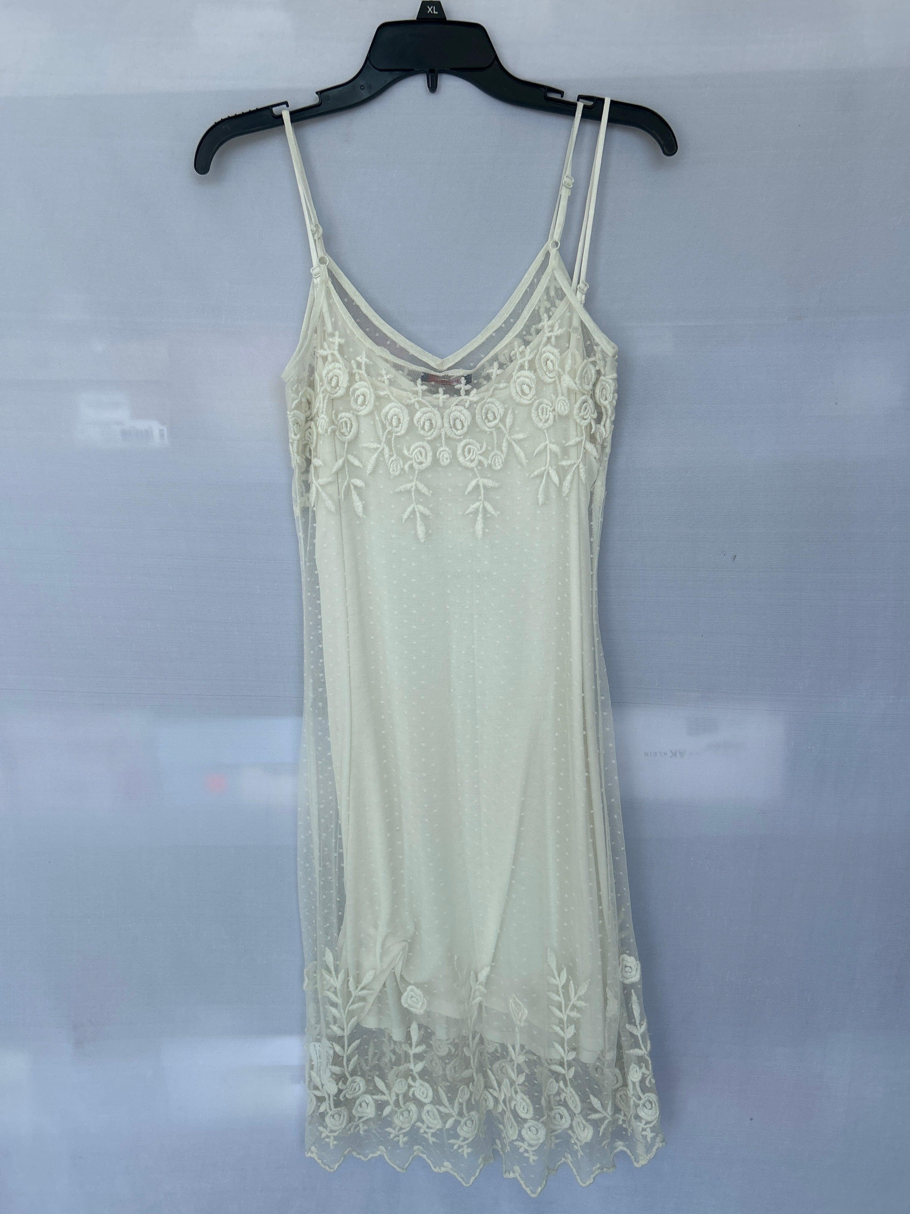 فستان تروساردي نسائي بدون أكمام باللون الأبيض Col-02 561602