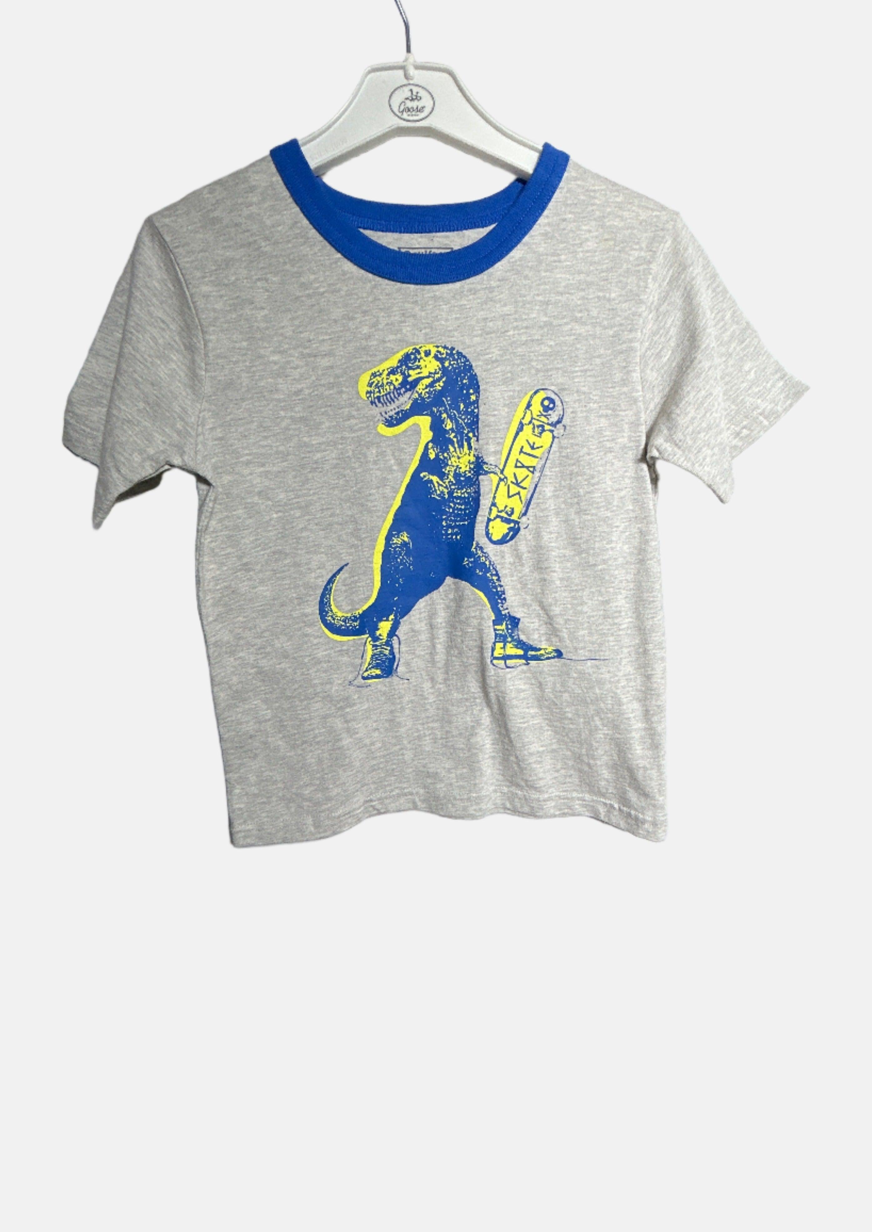 OSHKOSH GREY-4 BOYS RN T-SHIRT SS 463B204