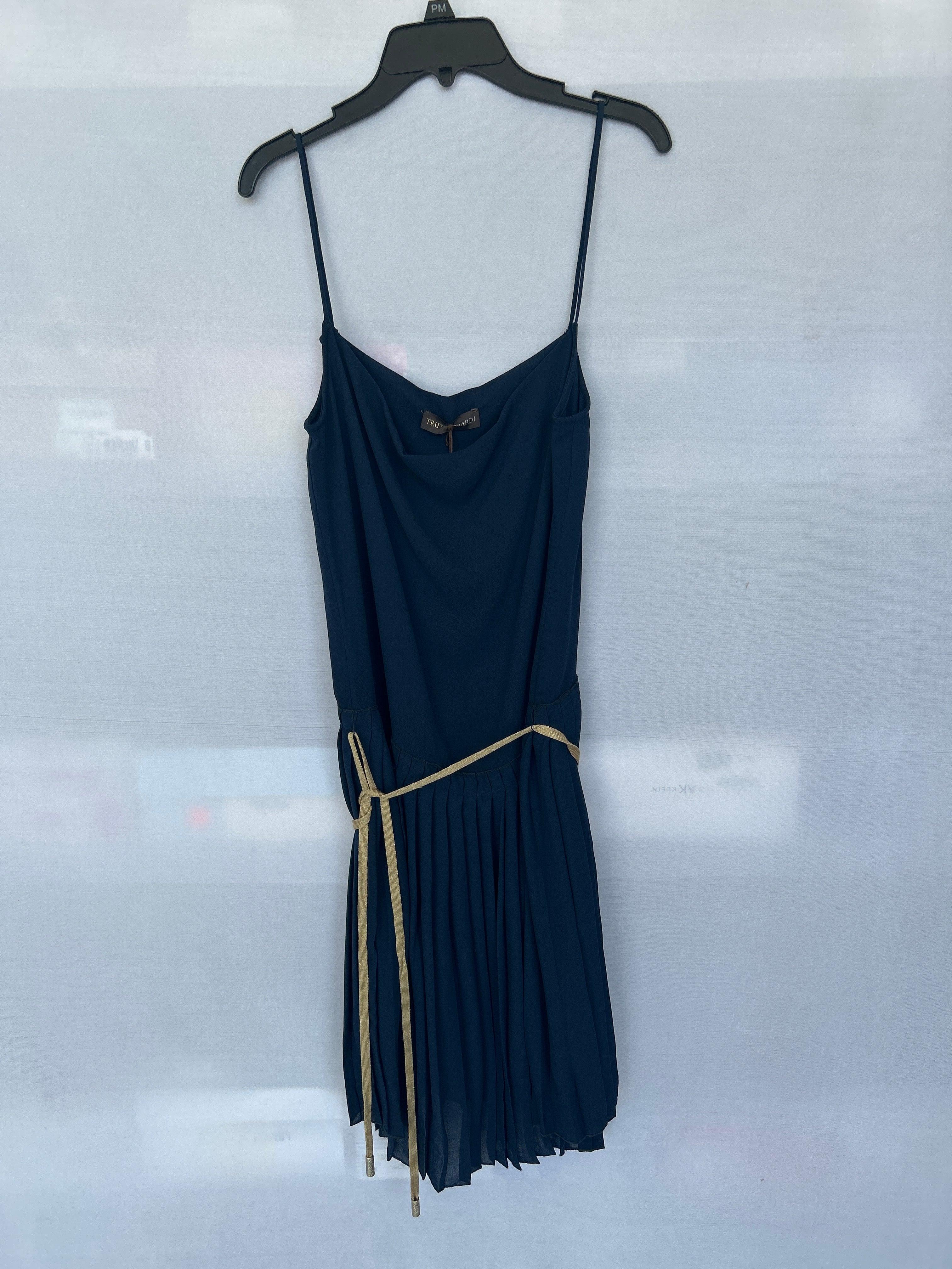 فستان تروساردي نسائي بدون أكمام، Navy Col-49 661222