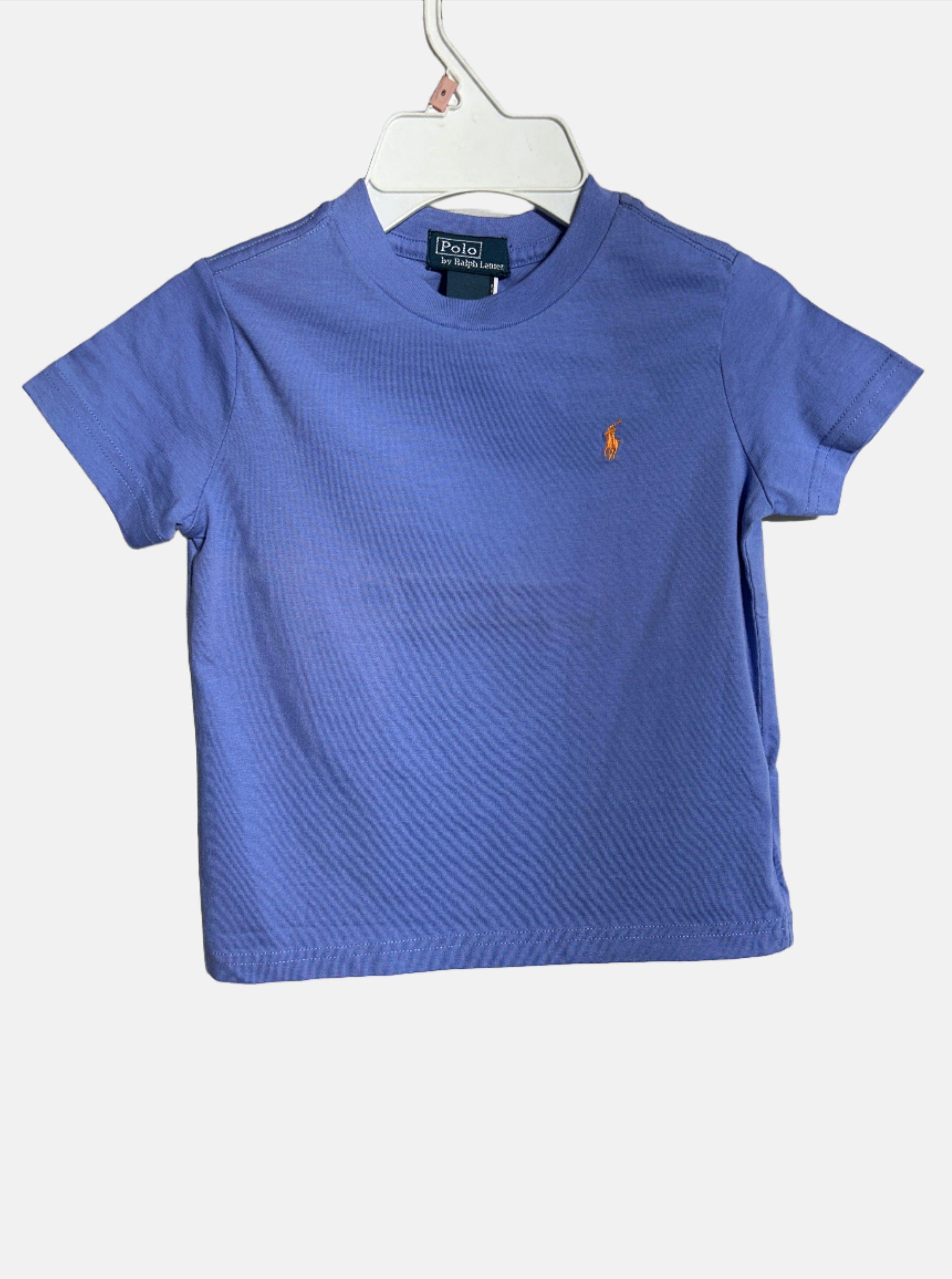 RALPH LAUREN BLUE BOYS T-SHIRT RN SS JLRLTSB
