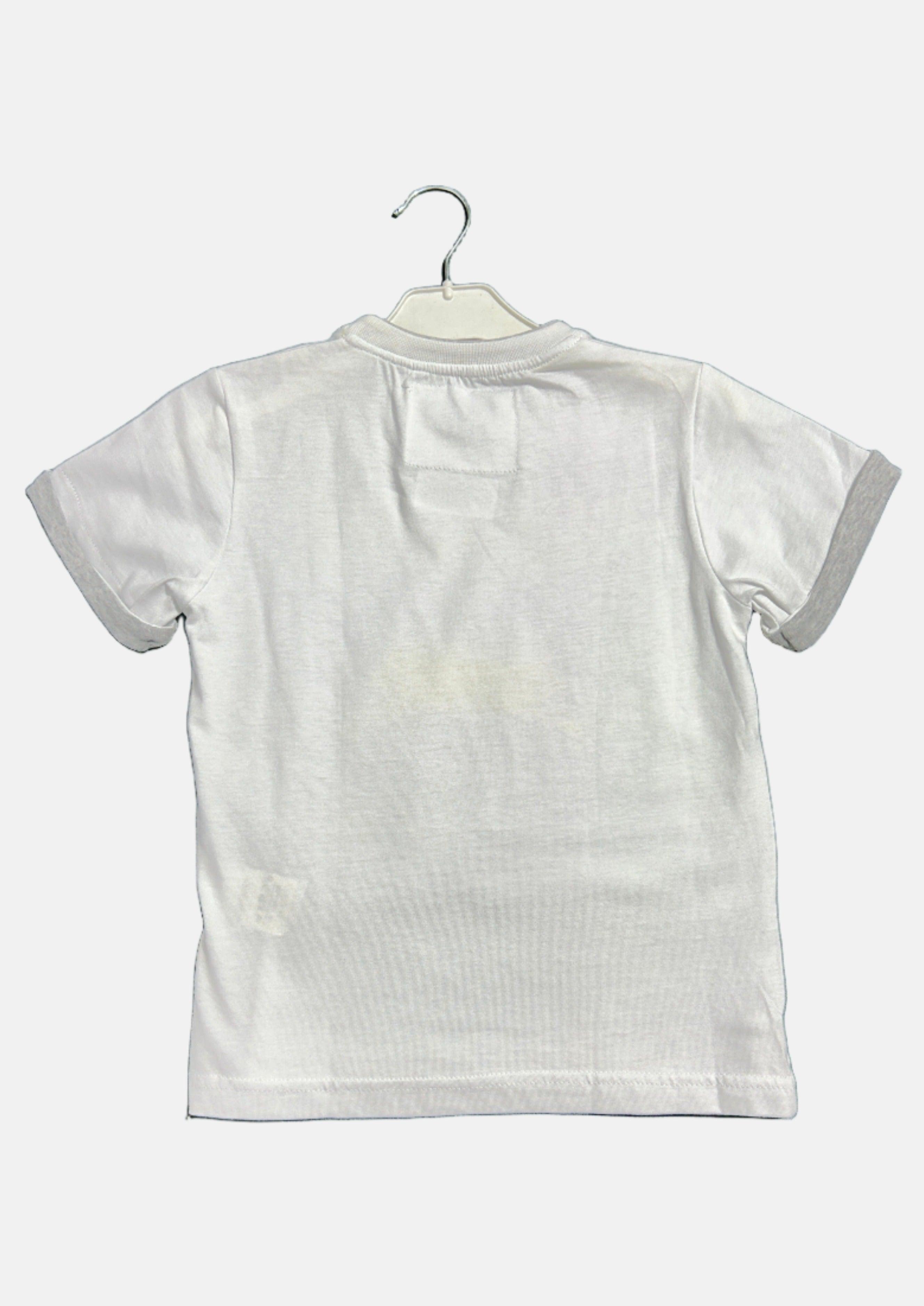 PIXEL WHITE BOY T-SHIRT RN SS H116