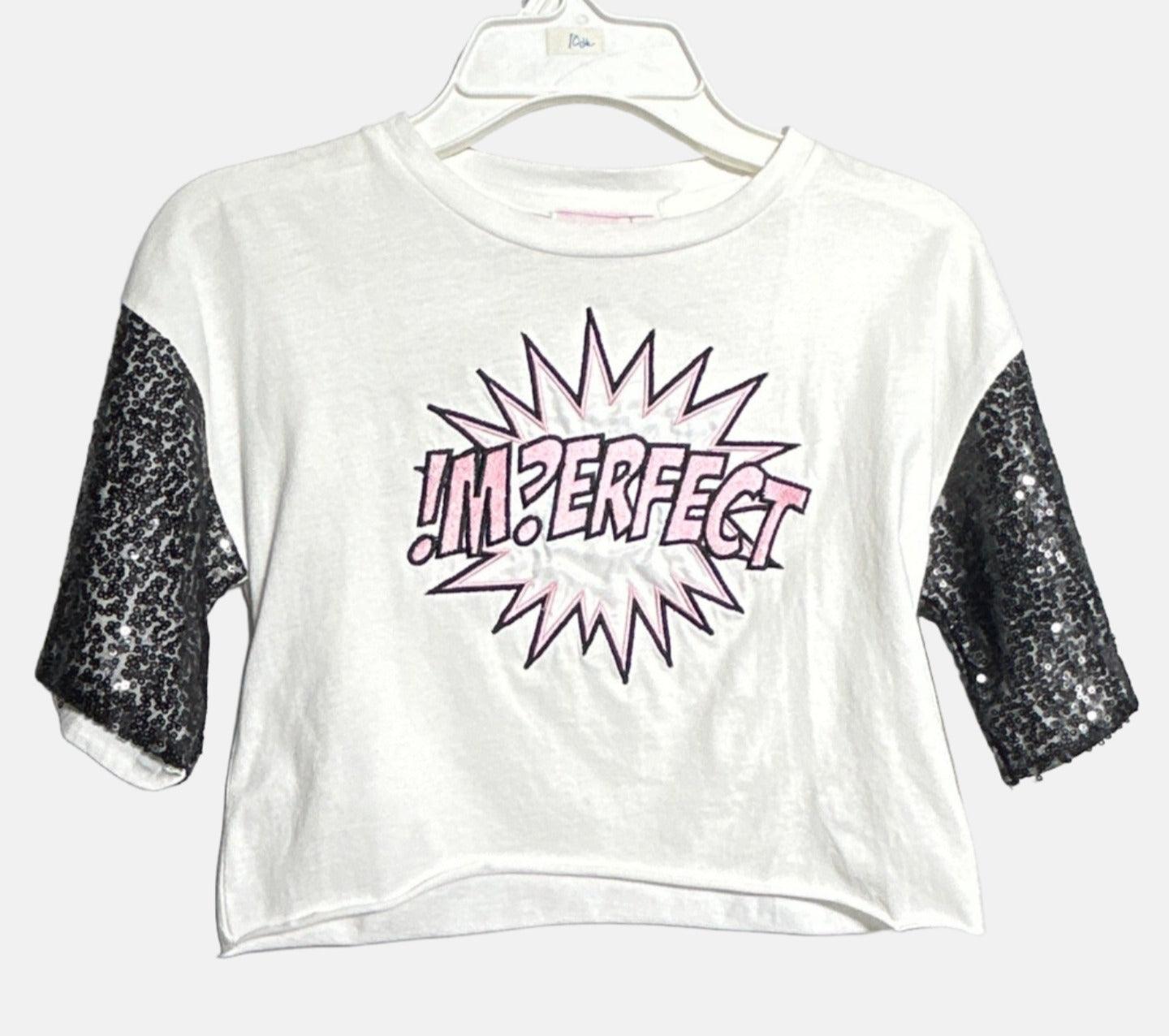 IM?ERFECT GIRL TOP 2245M0036 أبيض أسود