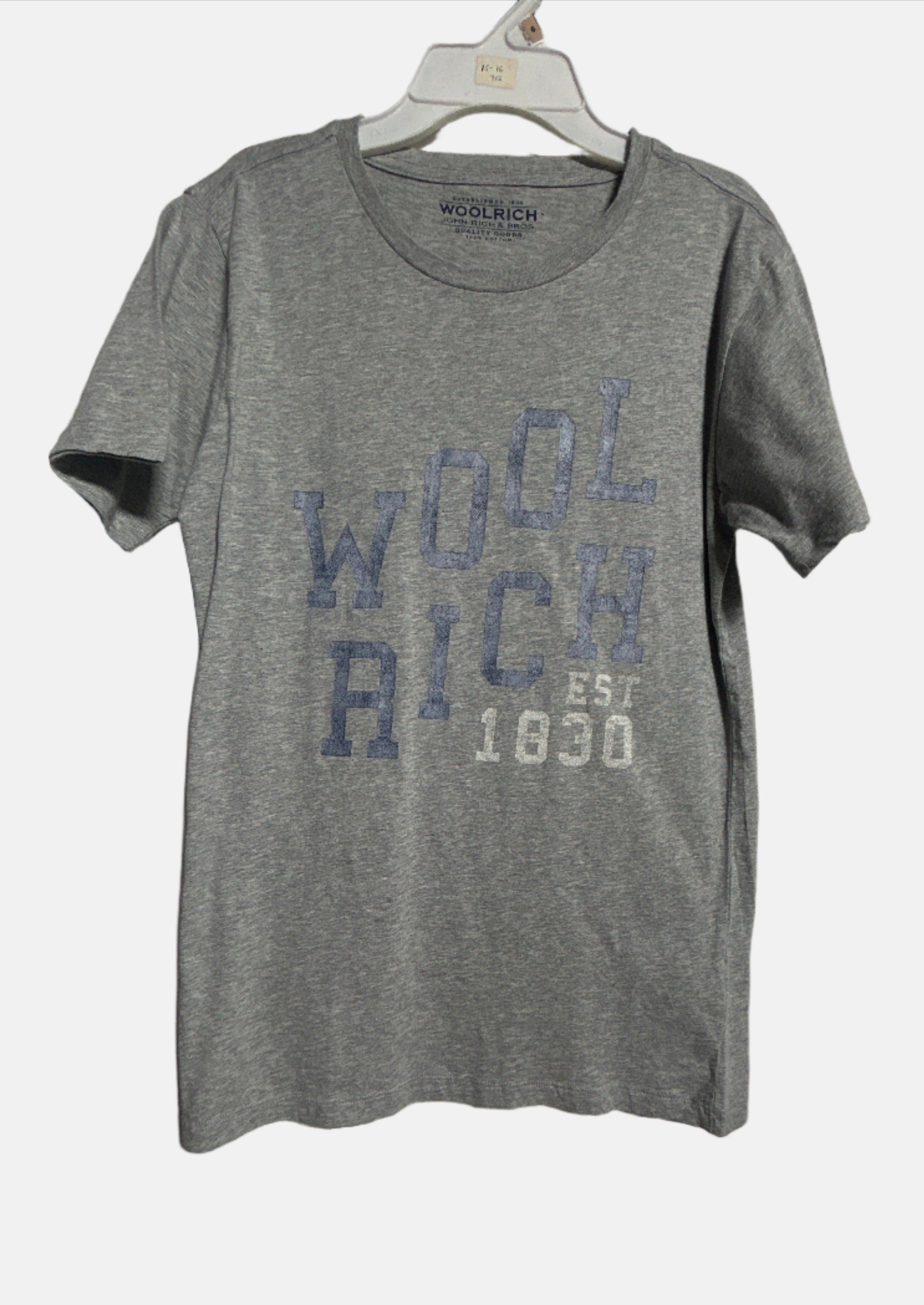 تي شيرت WOOLRICH GREY-14 للأولاد من SS 1637
