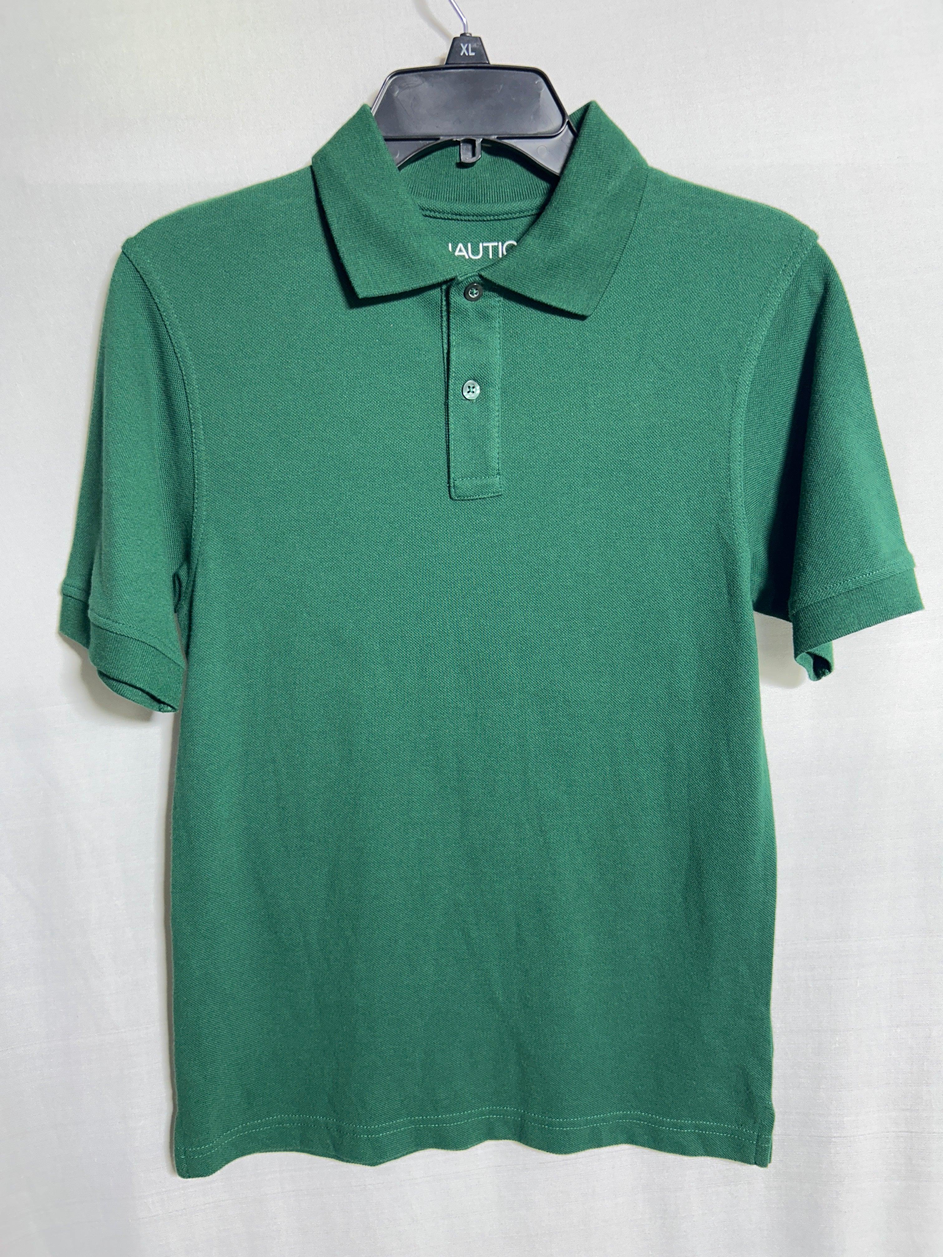 NAUTICA GREEN-L(14-16) BOYS POLO T-SHIRT N881498E