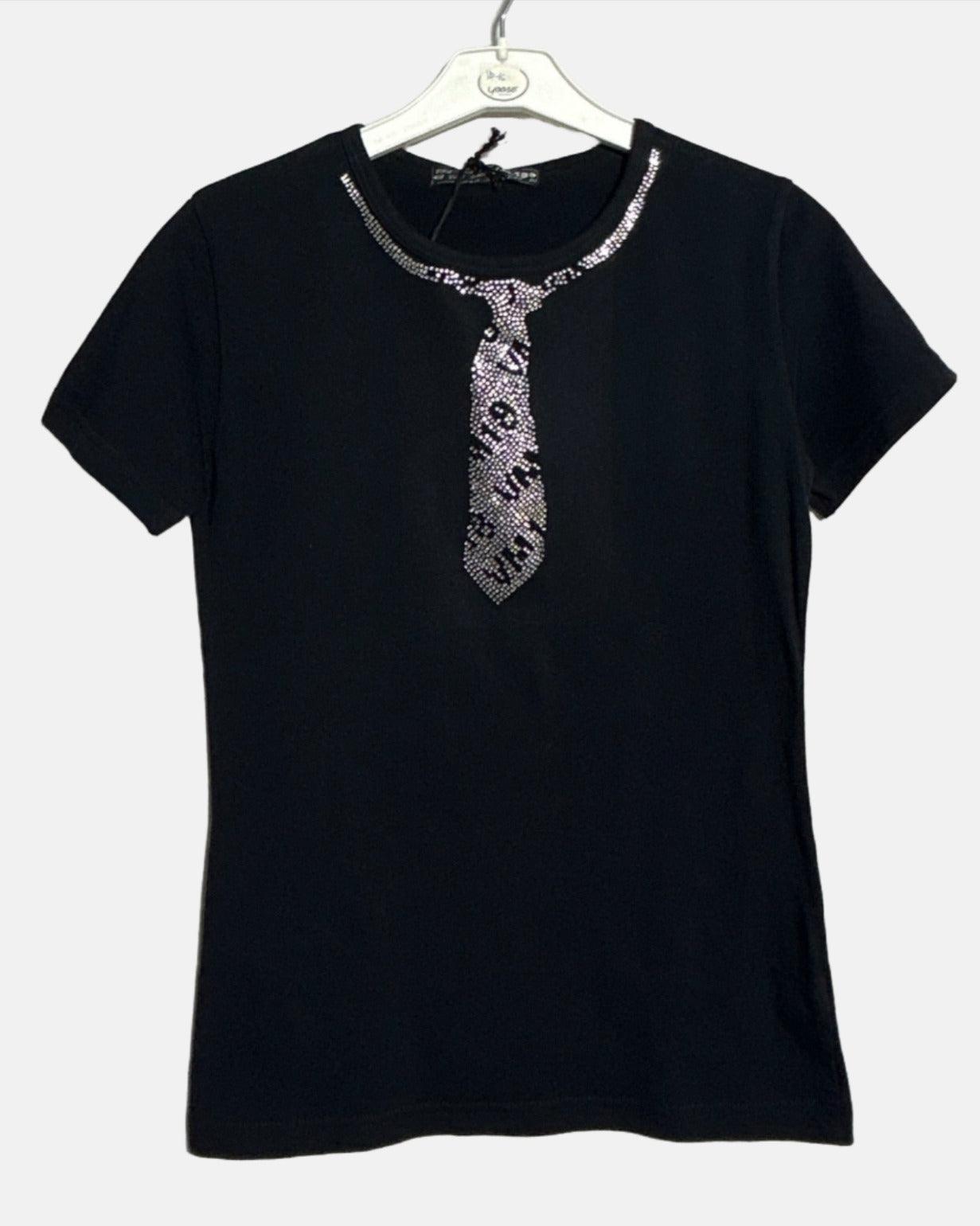V.M.18 GIRL T-SHIRT BLACK