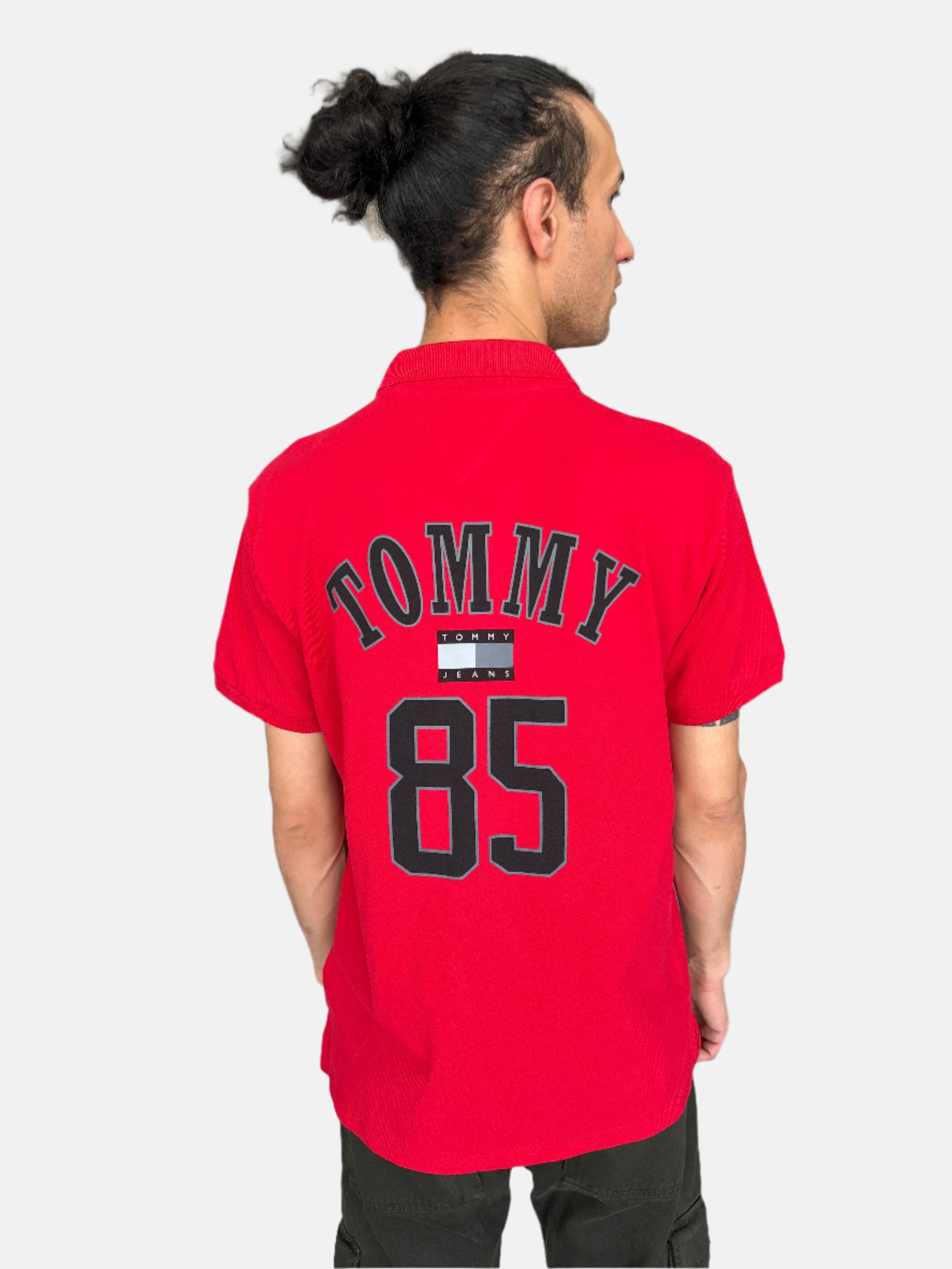 Tommy Hilfiger Men Polo T-Shirt Red 2526