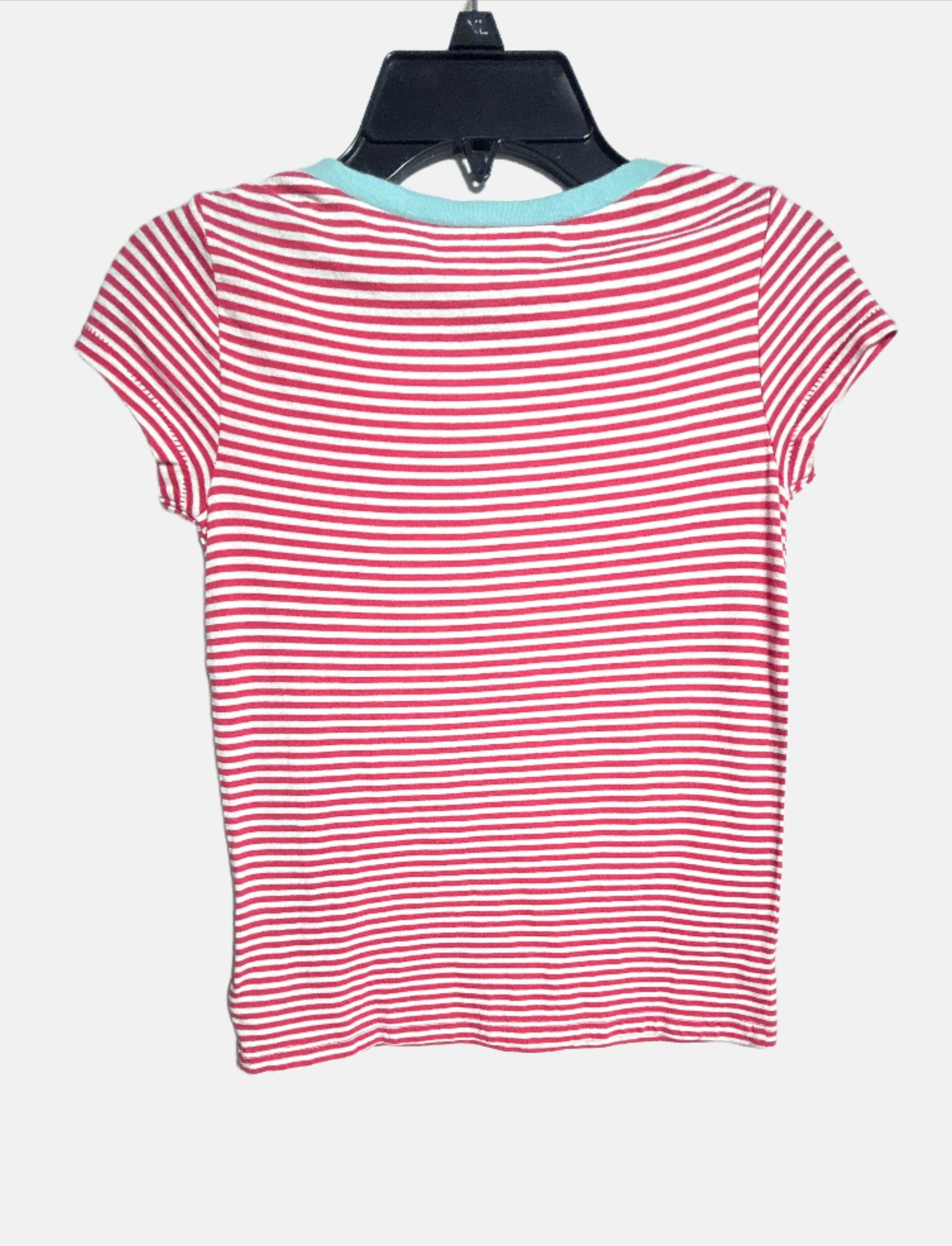 RALPH LAUREN RED MULTI-6X GIRL RN T-SHIRT SS 313178900KZ1