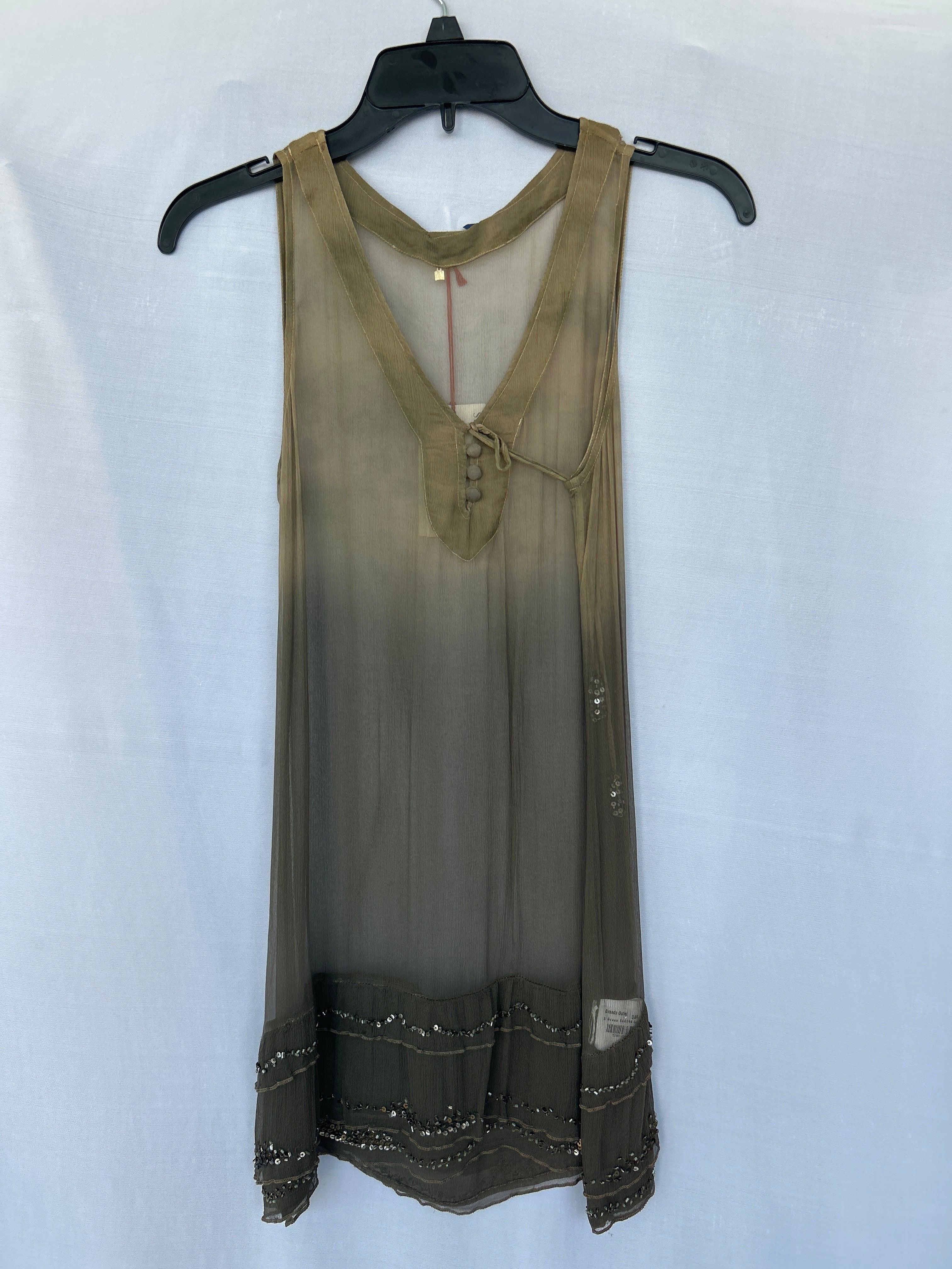 بلوزة نسائية بدون أكمام من Trussardi Col-357 باللون الأخضر S 564596