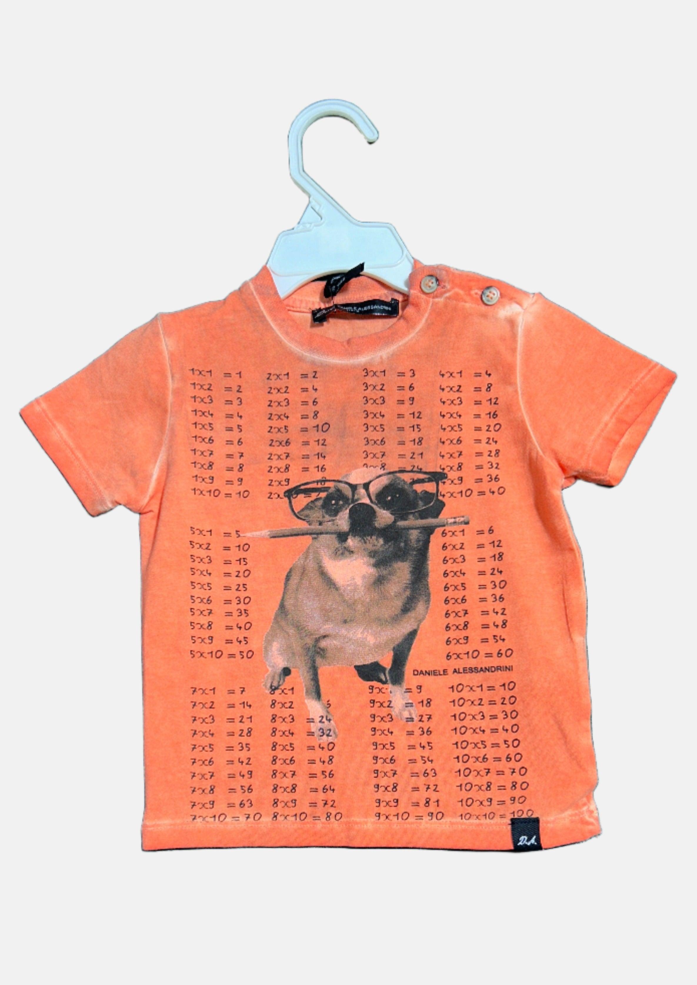 D.A DANIELE ASESSANDRINI BOYS RN T-SHIRT SS ORANGE