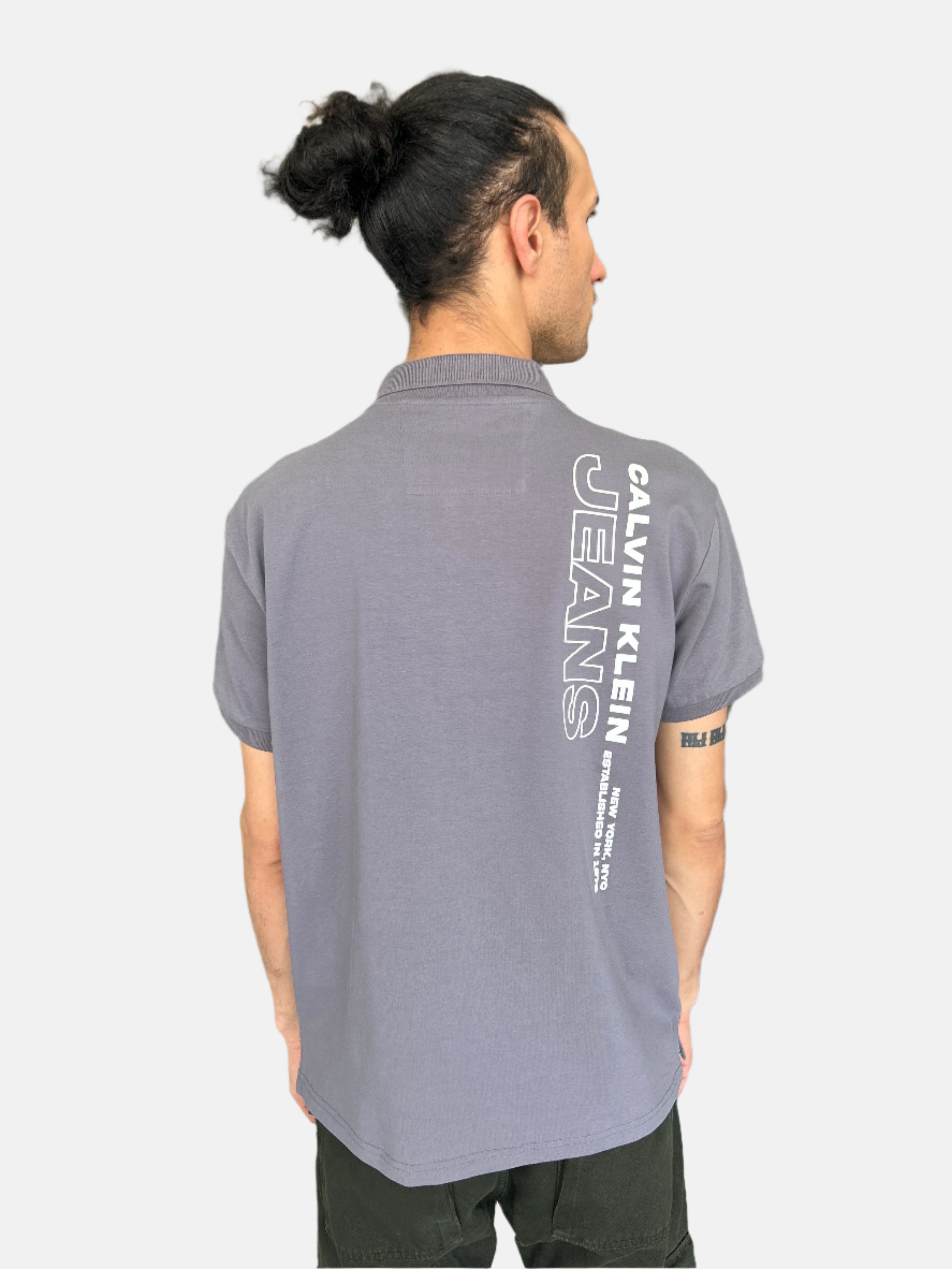 Calvin Klein Polo T-Shirt Grey 2526