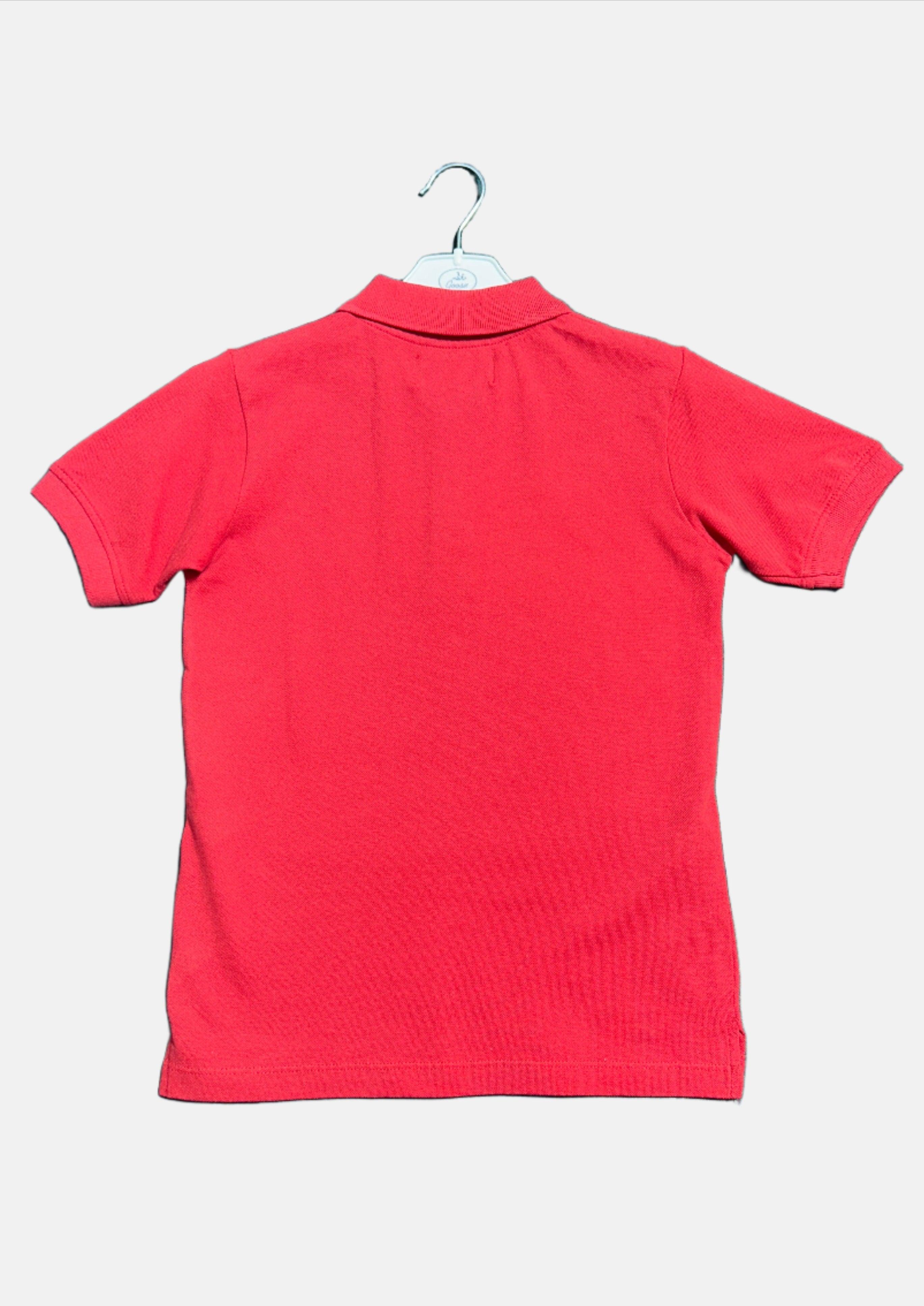 COTTON BELT RED-8Y BOY POLO T-SHIRT 800400 SMALL SIZES