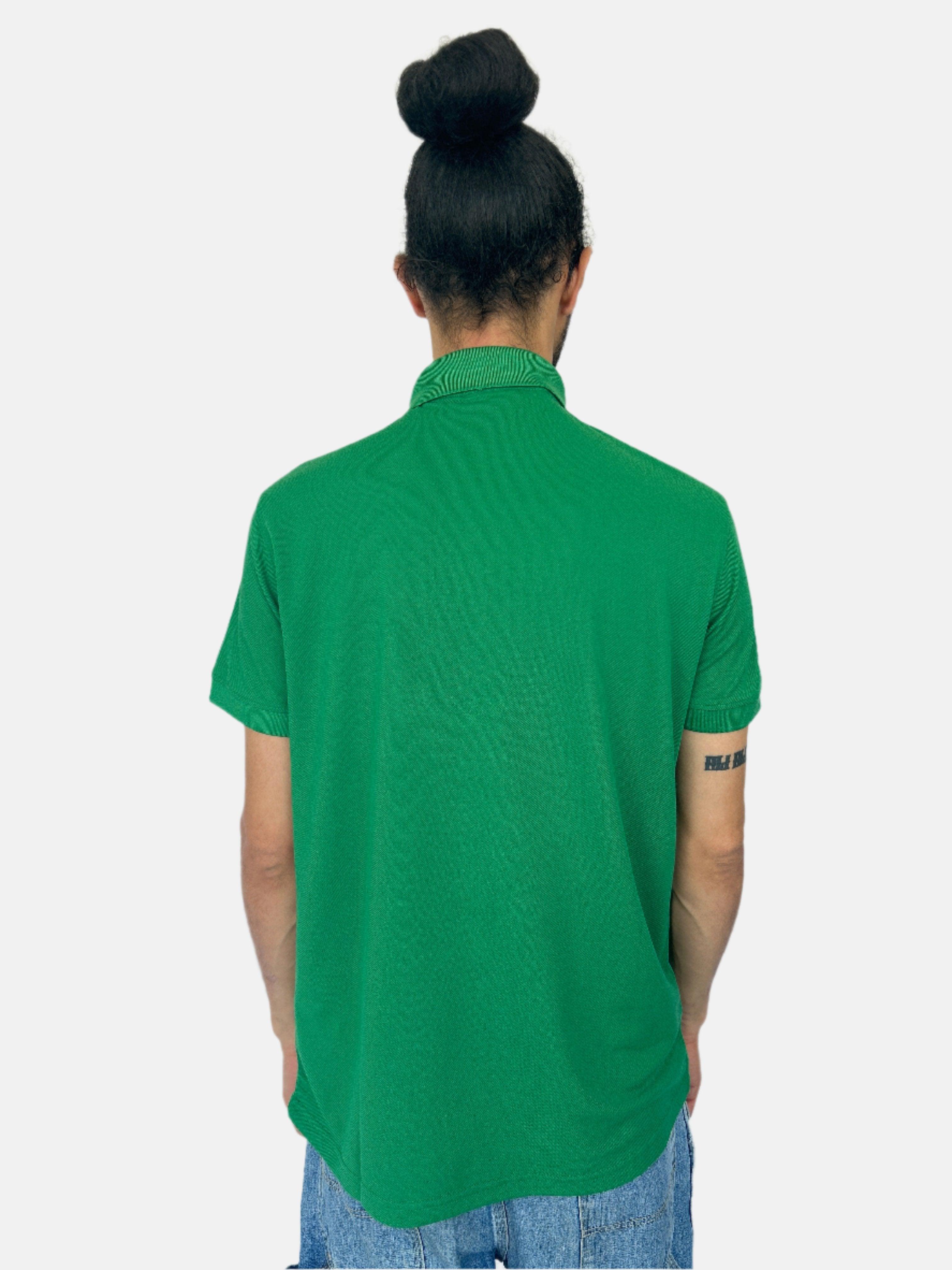 DOLCE & GABBANA Logo Plaque Polo T-shirt Green