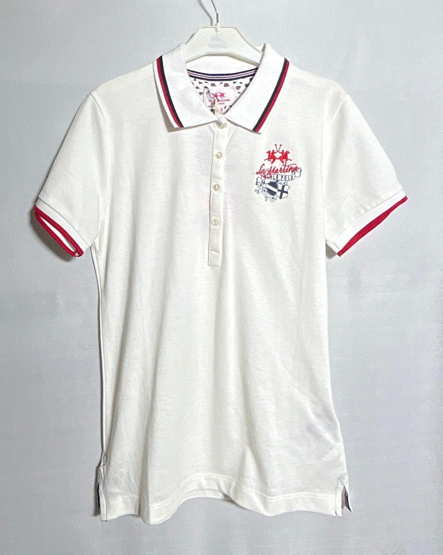 تي شيرت بولو للأطفال من لا مارتينا A4805 WHT-14