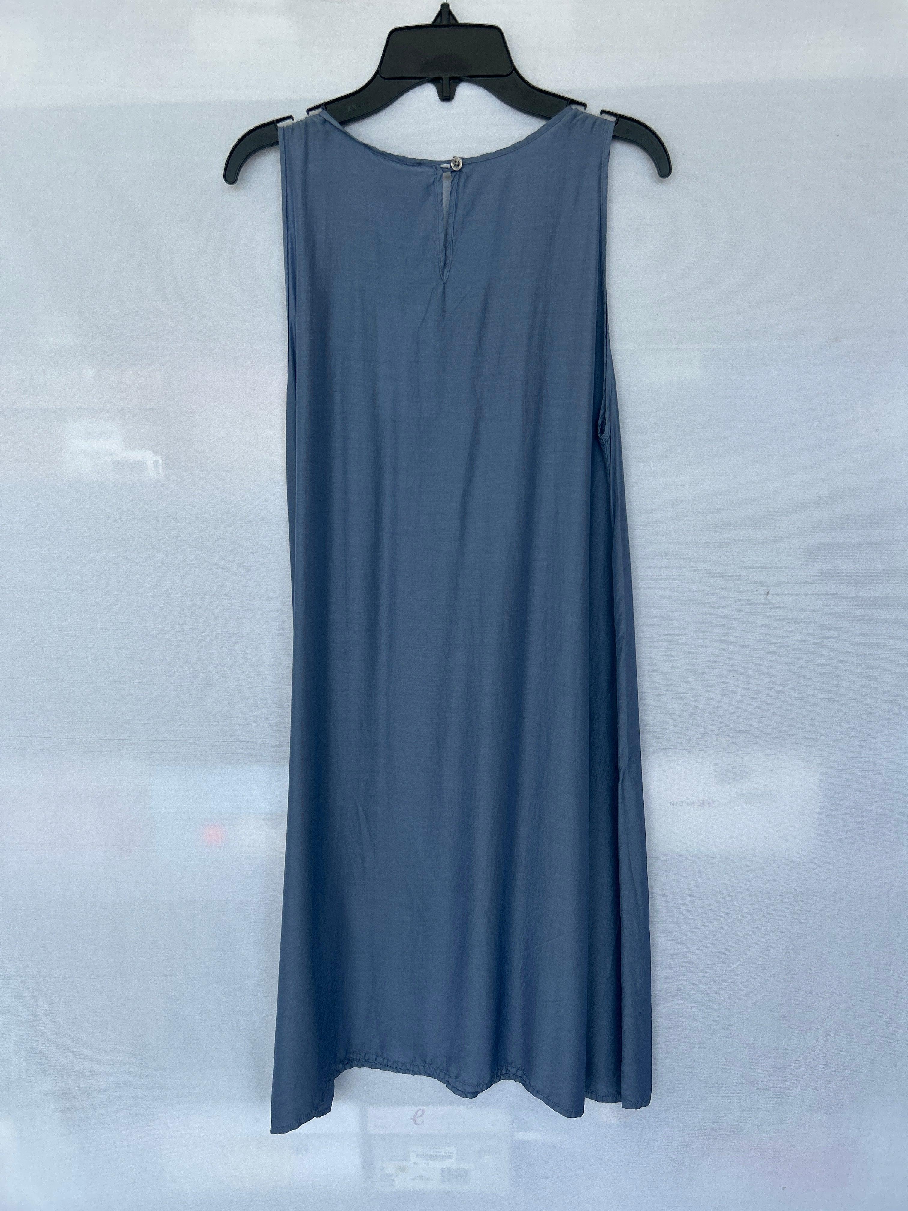 فستان نسائي بدون أكمام من Trussardi 561360 باللون الأزرق 42-147