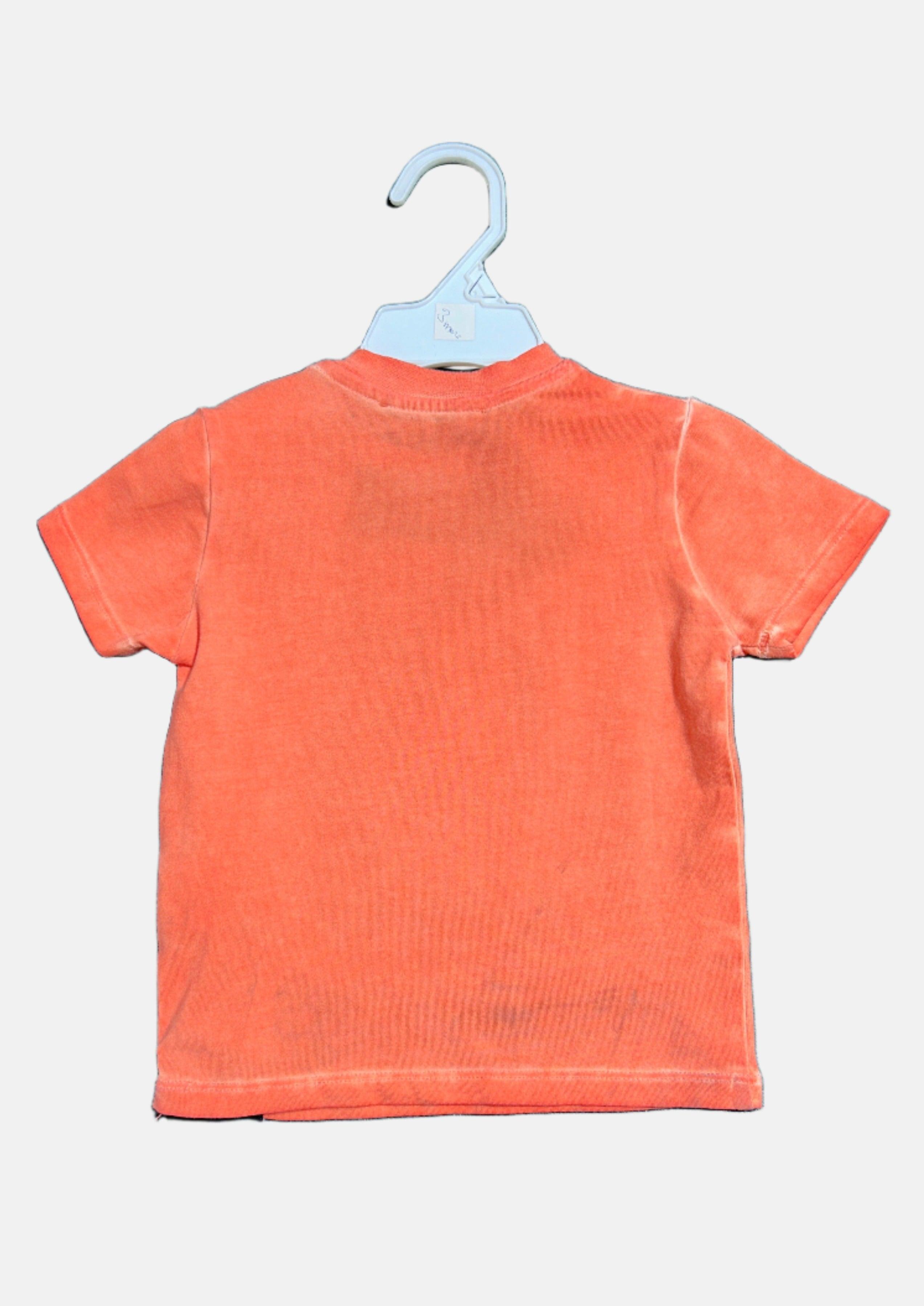 D.A DANIELE ASESSANDRINI BOYS RN T-SHIRT SS ORANGE