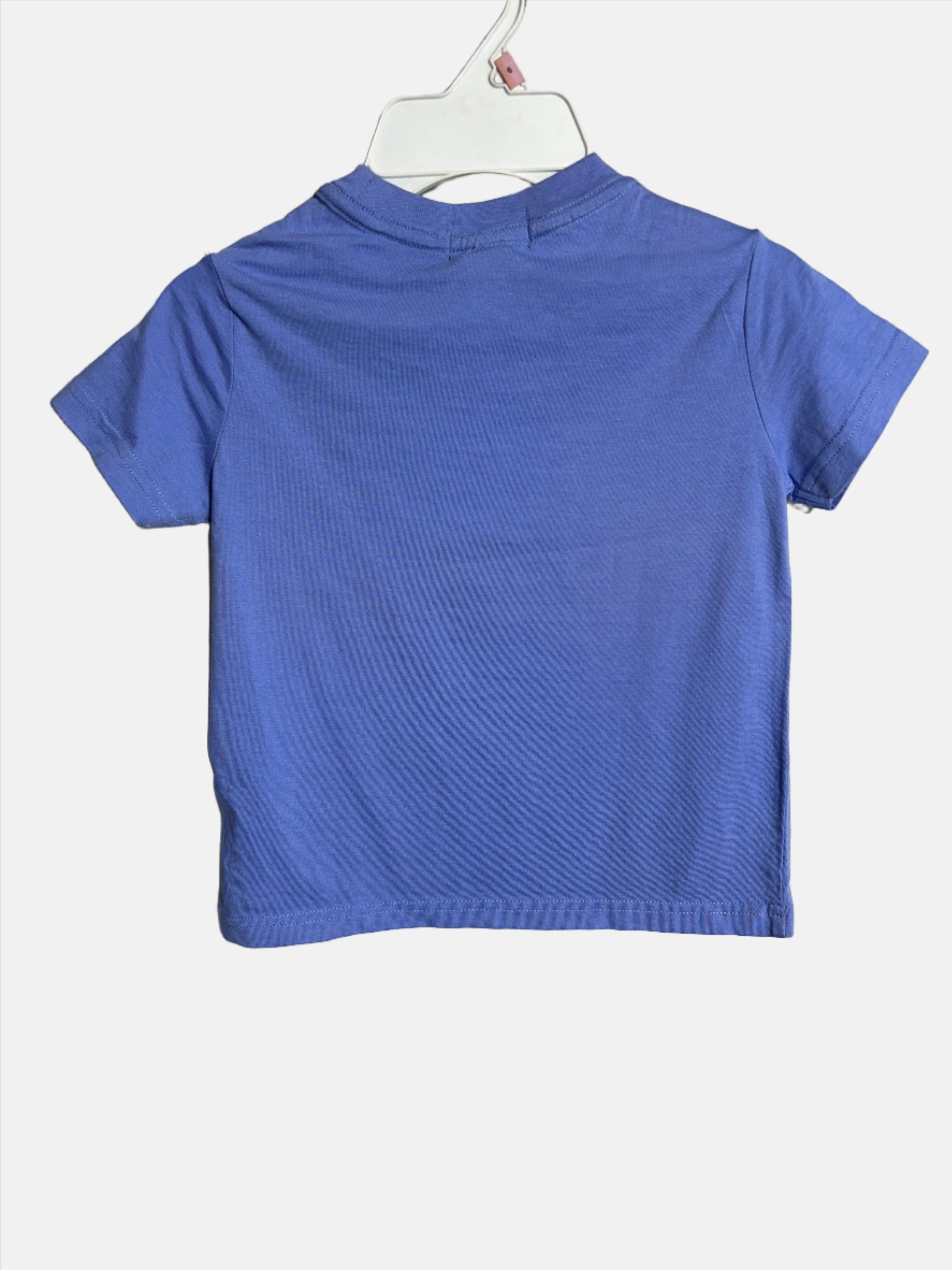 RALPH LAUREN BLUE BOYS T-SHIRT RN SS JLRLTSB