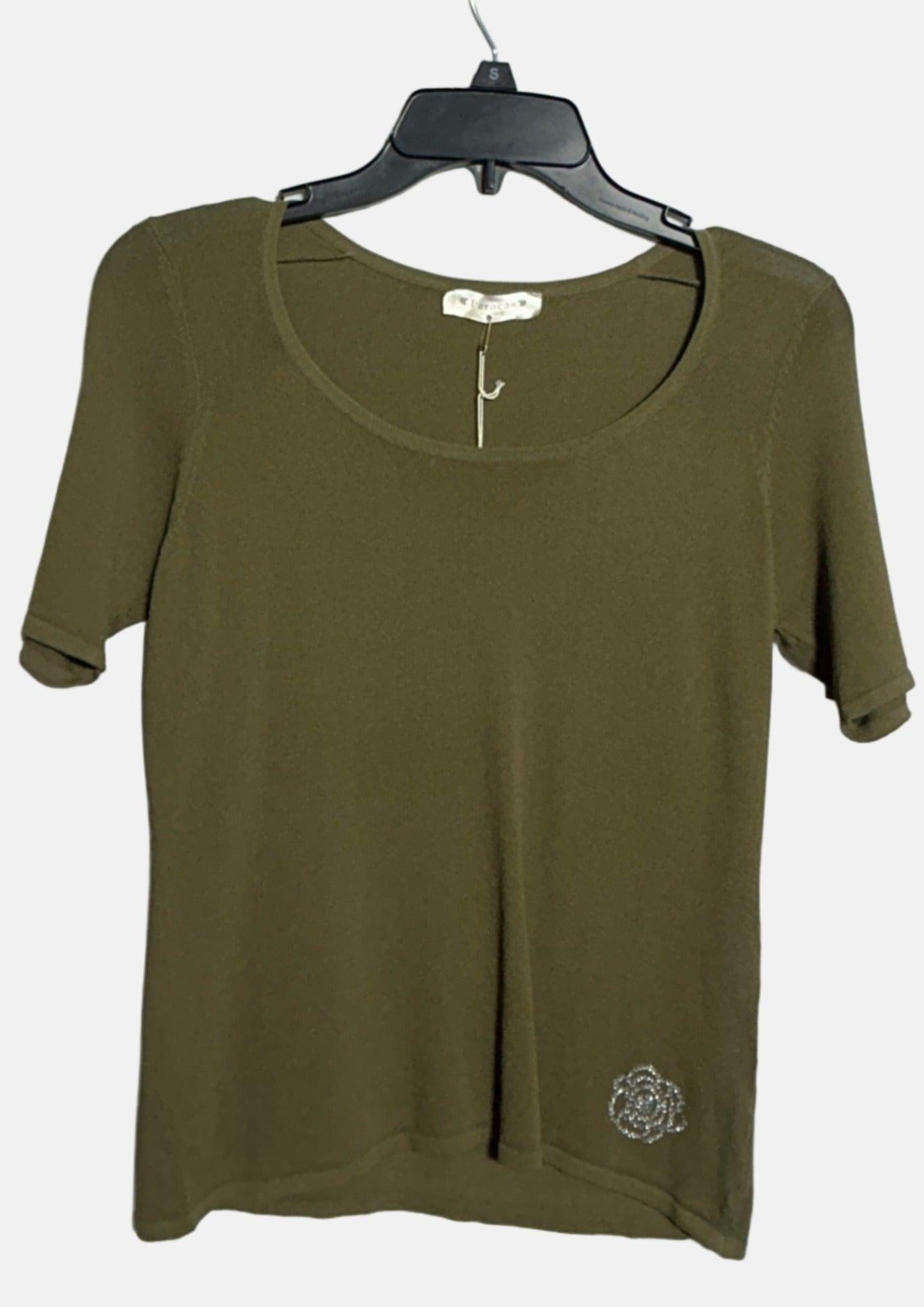 PAROCAS SZ9276 GIRLS TOP OLIVE GREEN