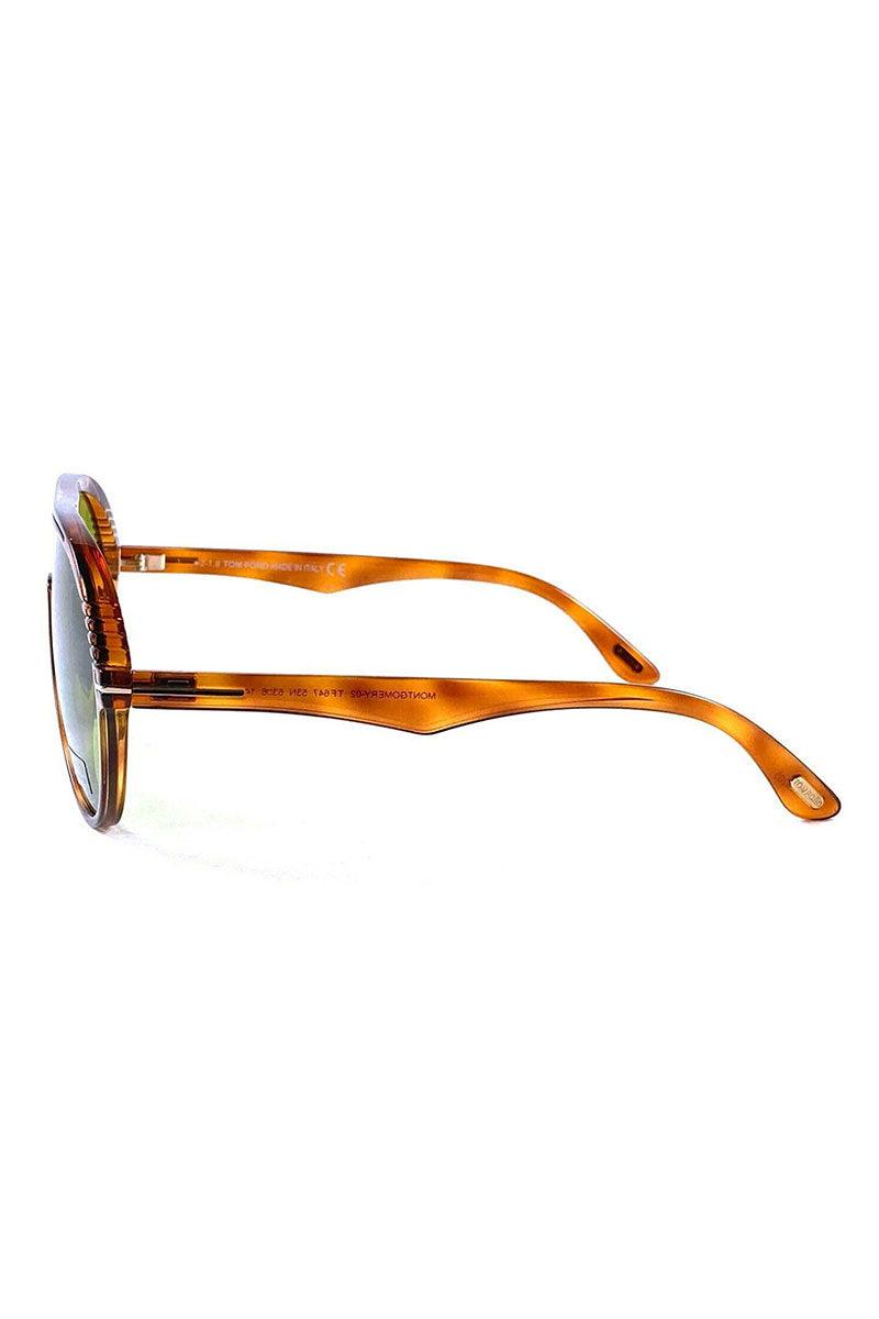 Tom Ford Havana Green 63mm Sunglasses MONTGOMERY-02 TF647 57E63.6 145*1