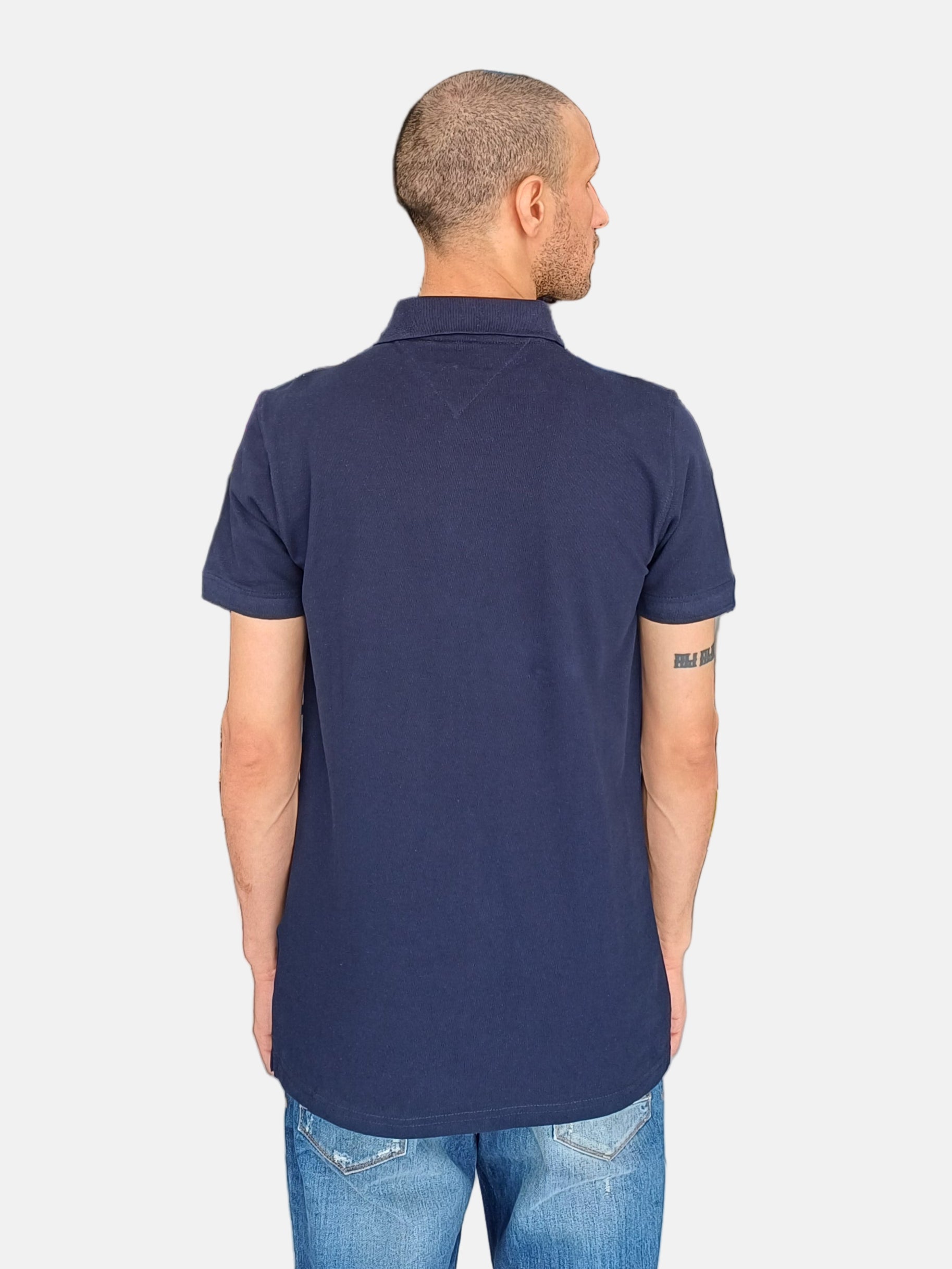 Tommy Hilfiger Men Polo T-Shirt Navy Blue M197020012
