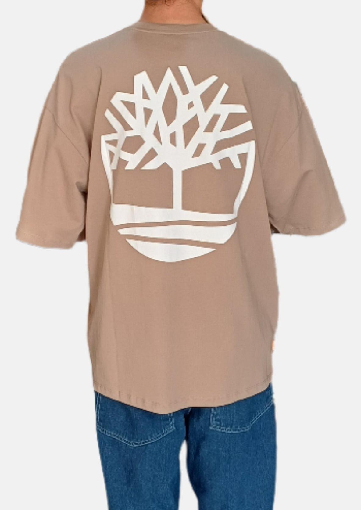 TIMBERLAND GREY BIG TREE PRINT RN T-SHIRT SS