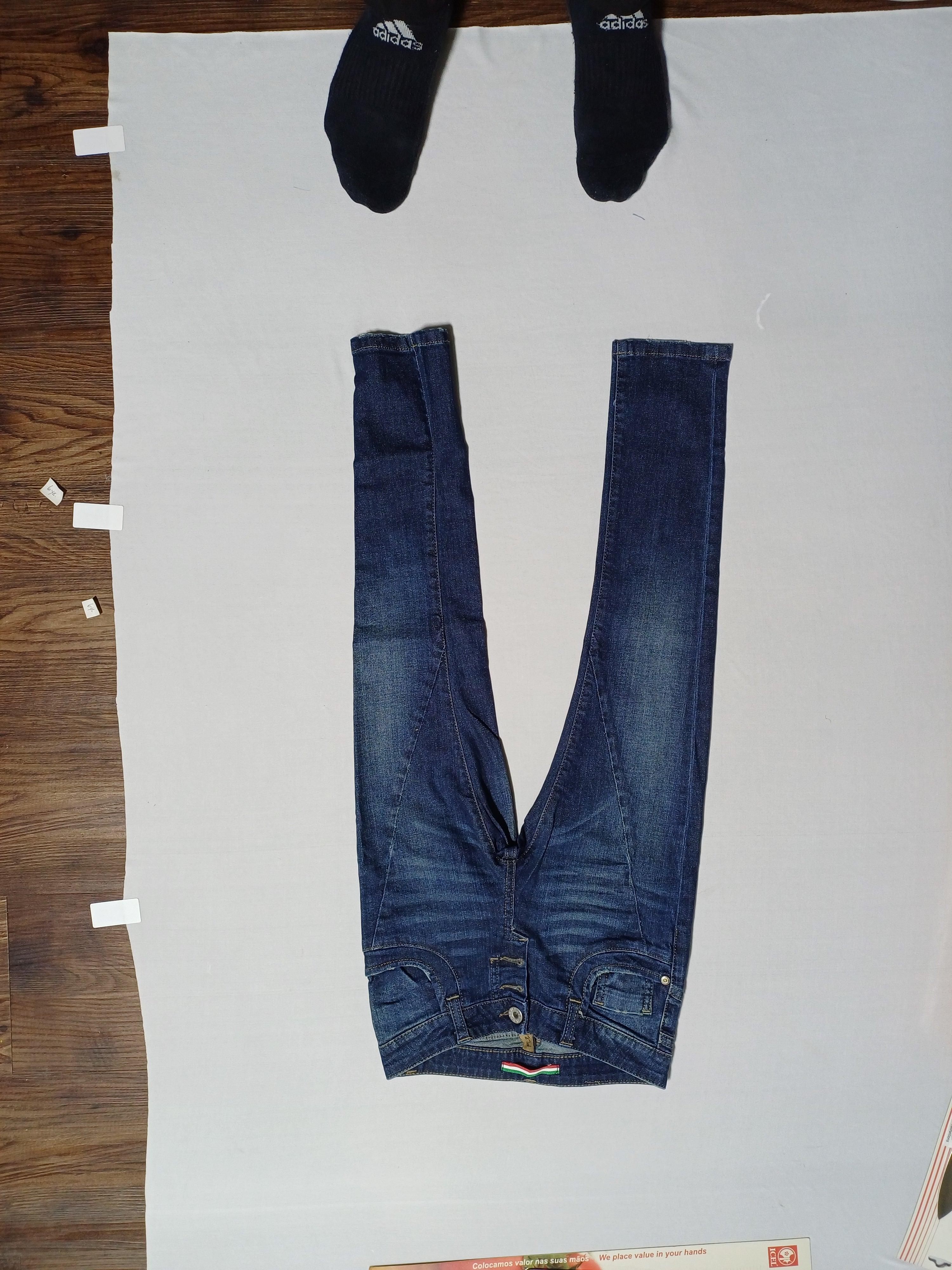 من فضلك، بنطلون جينز للبنات مقاس XS أزرق 01049