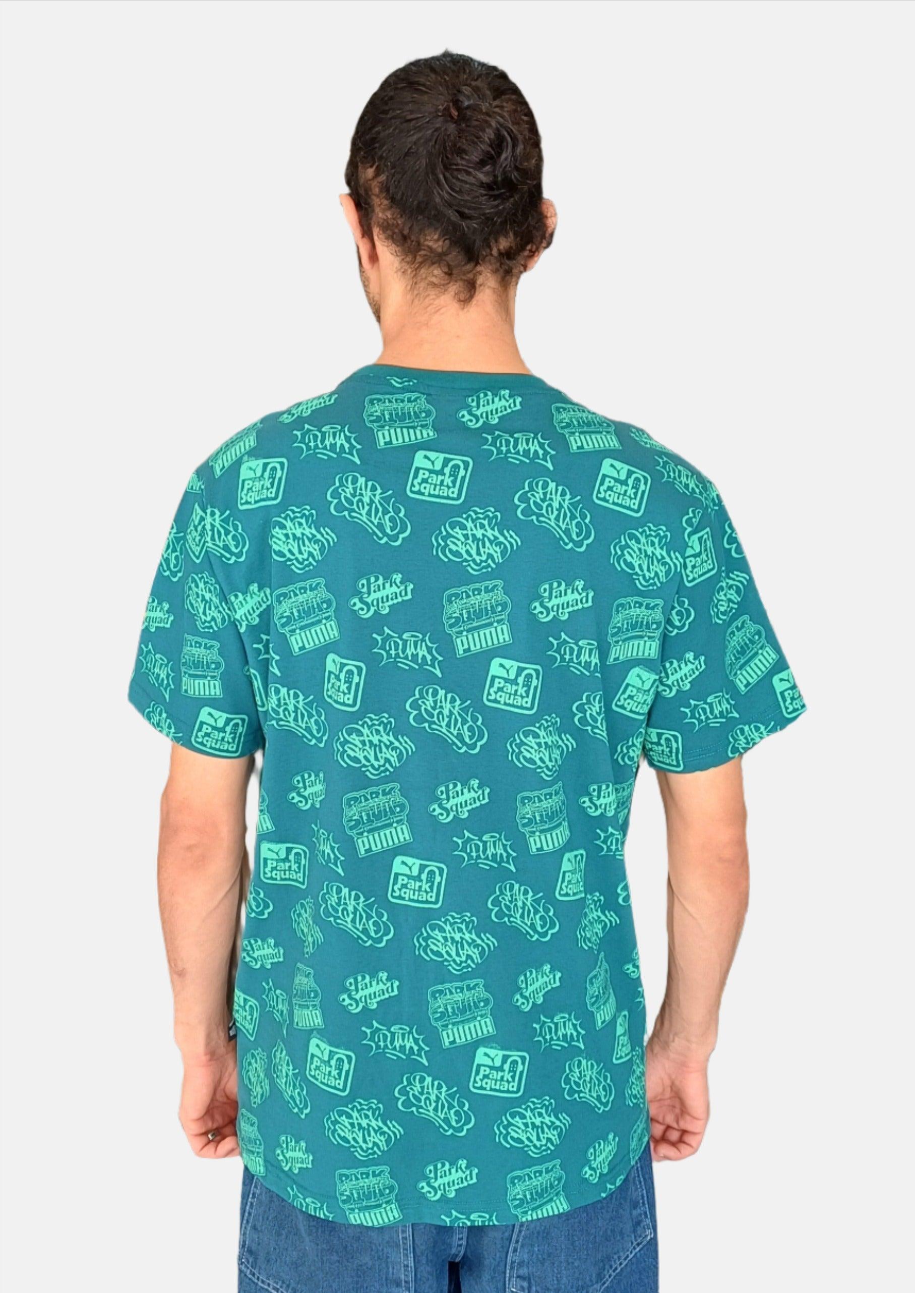 PUMA DARK GREEN ROUNDNECK T-SHIRT