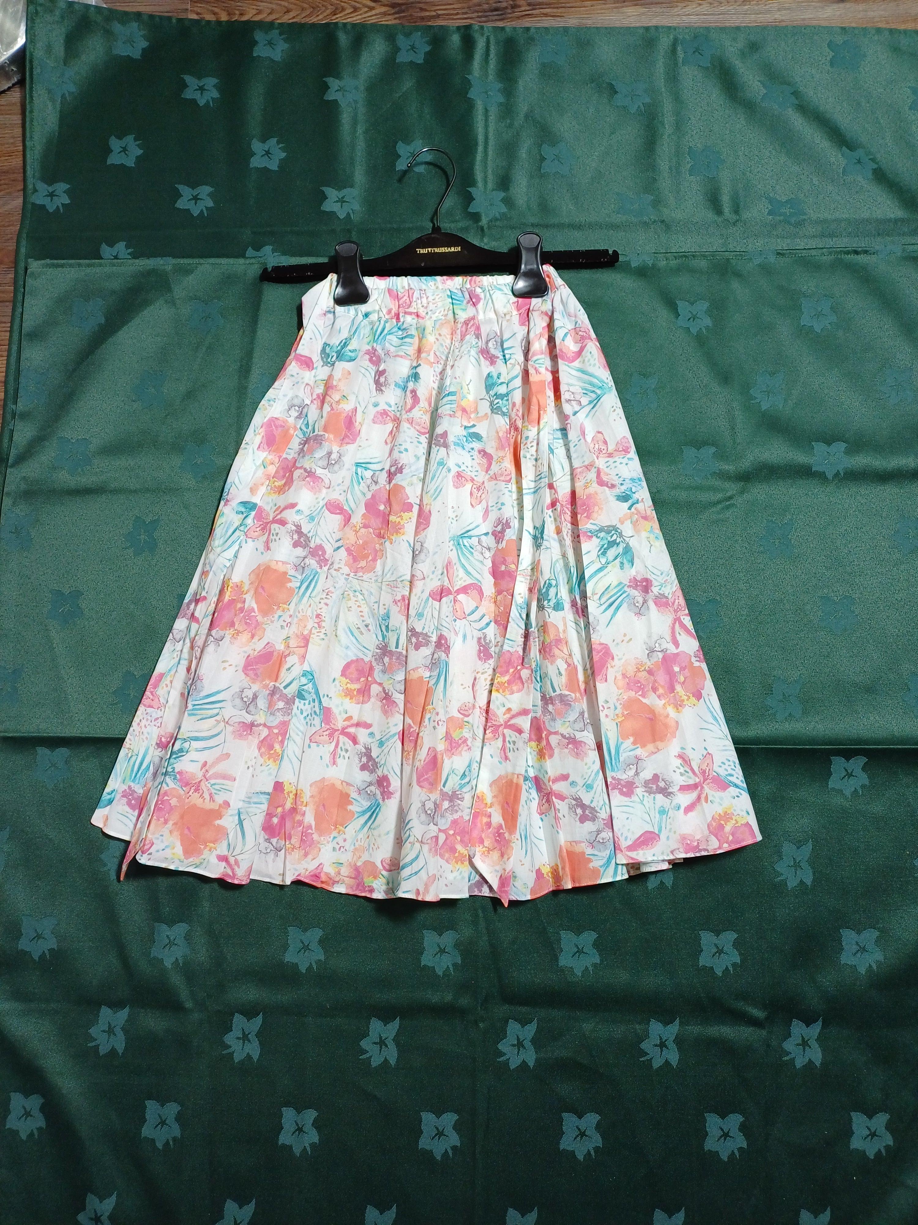 LTM MINT FLORAL-98 0027 GIRL SKIRT