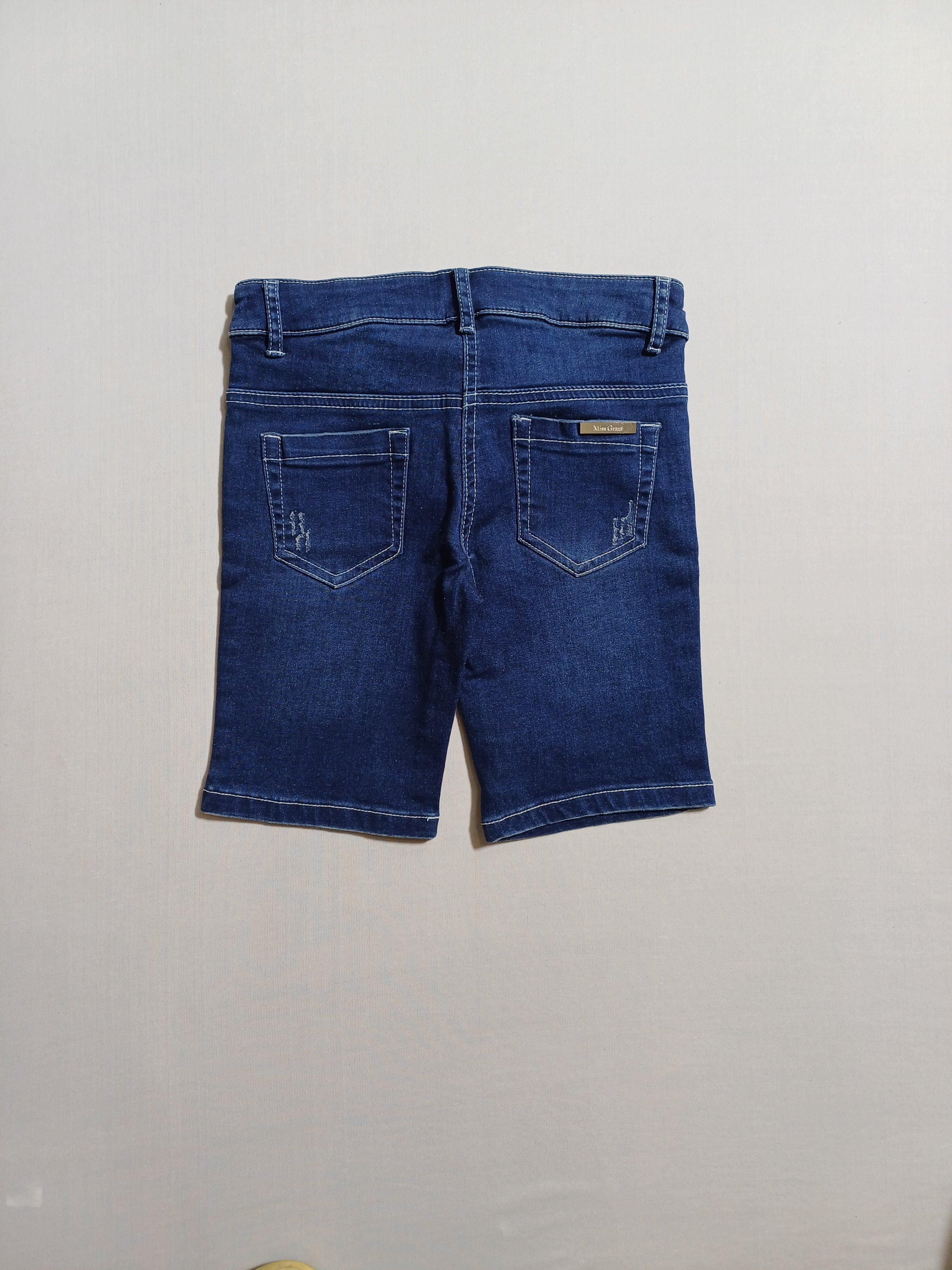 سروال جينز قصير من Miss Grant Blue للبنات من عمر 9 إلى 10 سنوات 22358880
