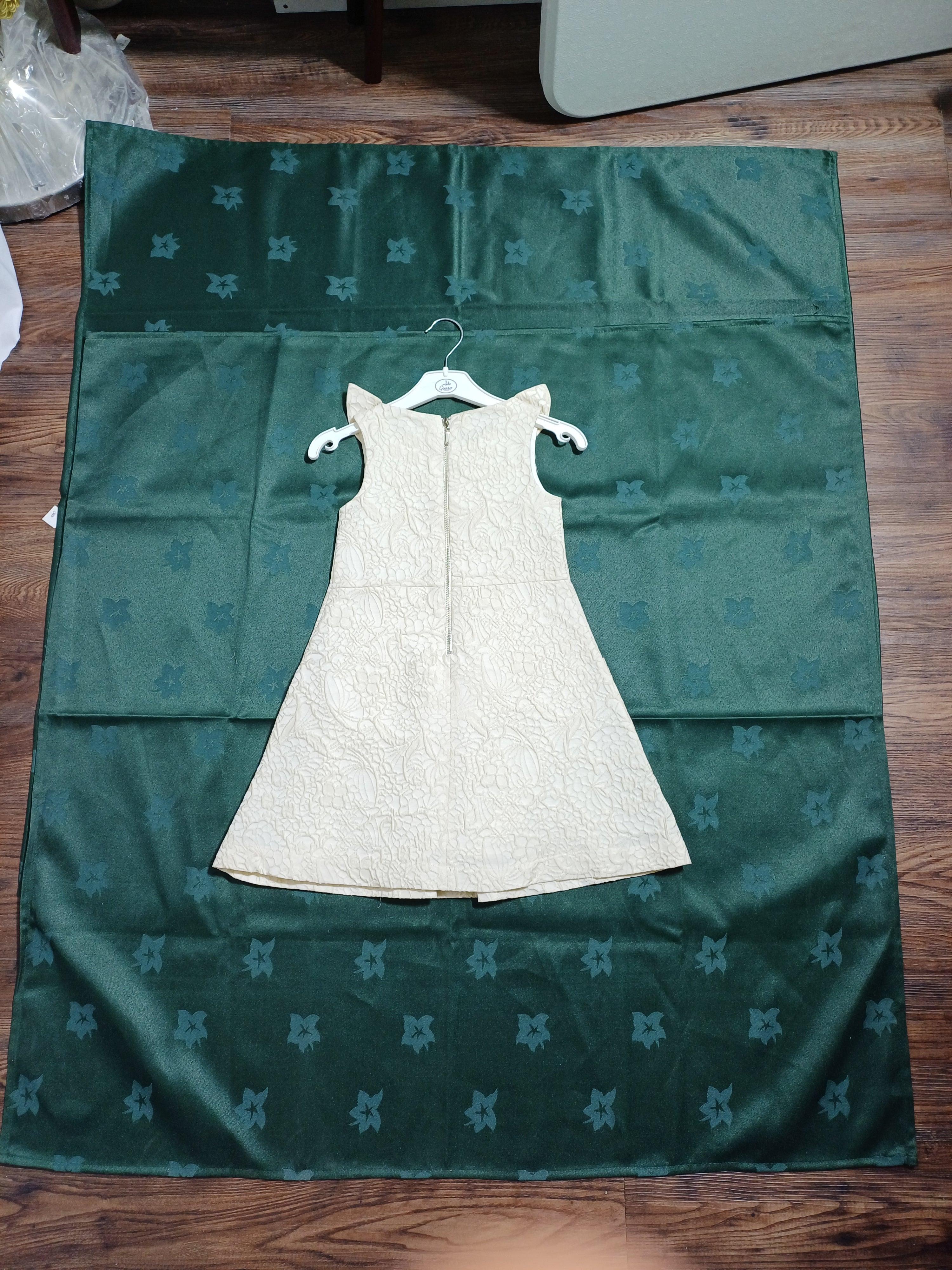 G15Y60332 CREM-3/4Y GIRL DRESS