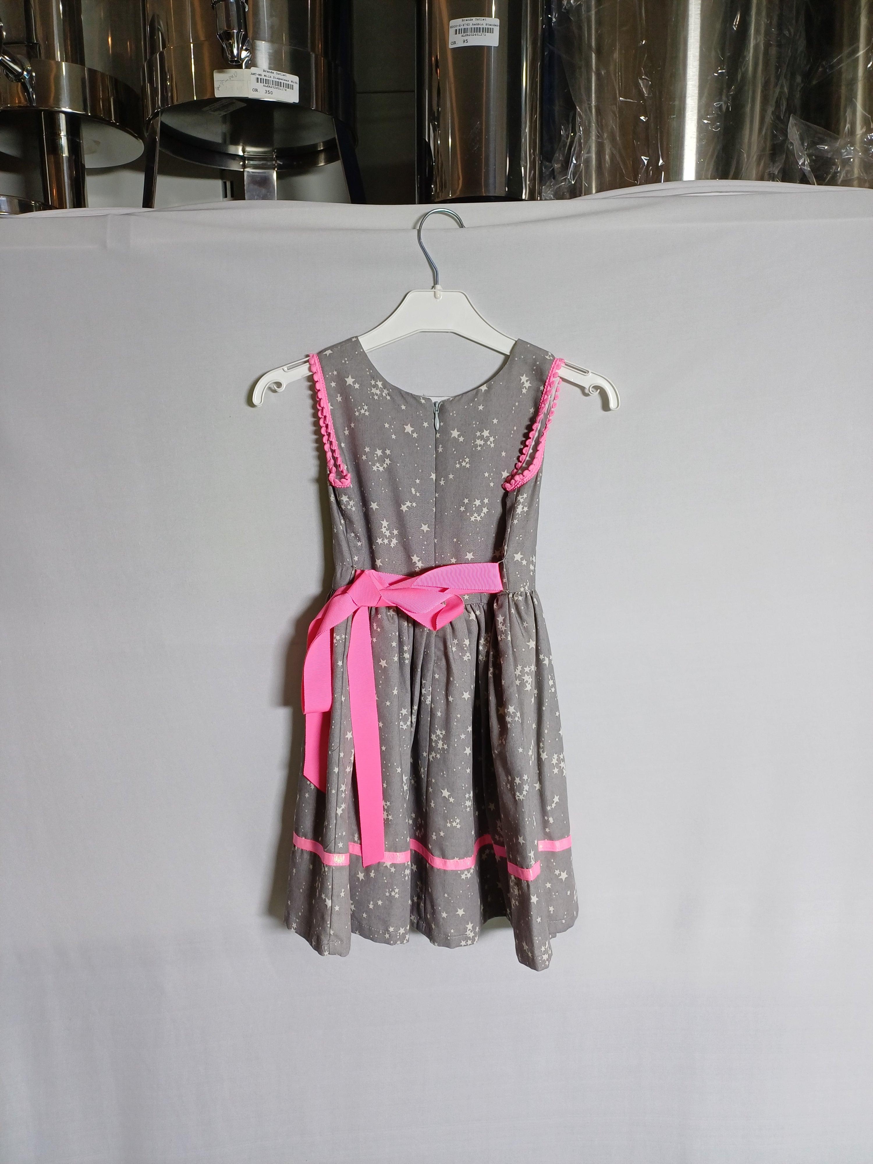 HOLLY HASTIE GREY-5-6Y GIRL DRESS HH0021