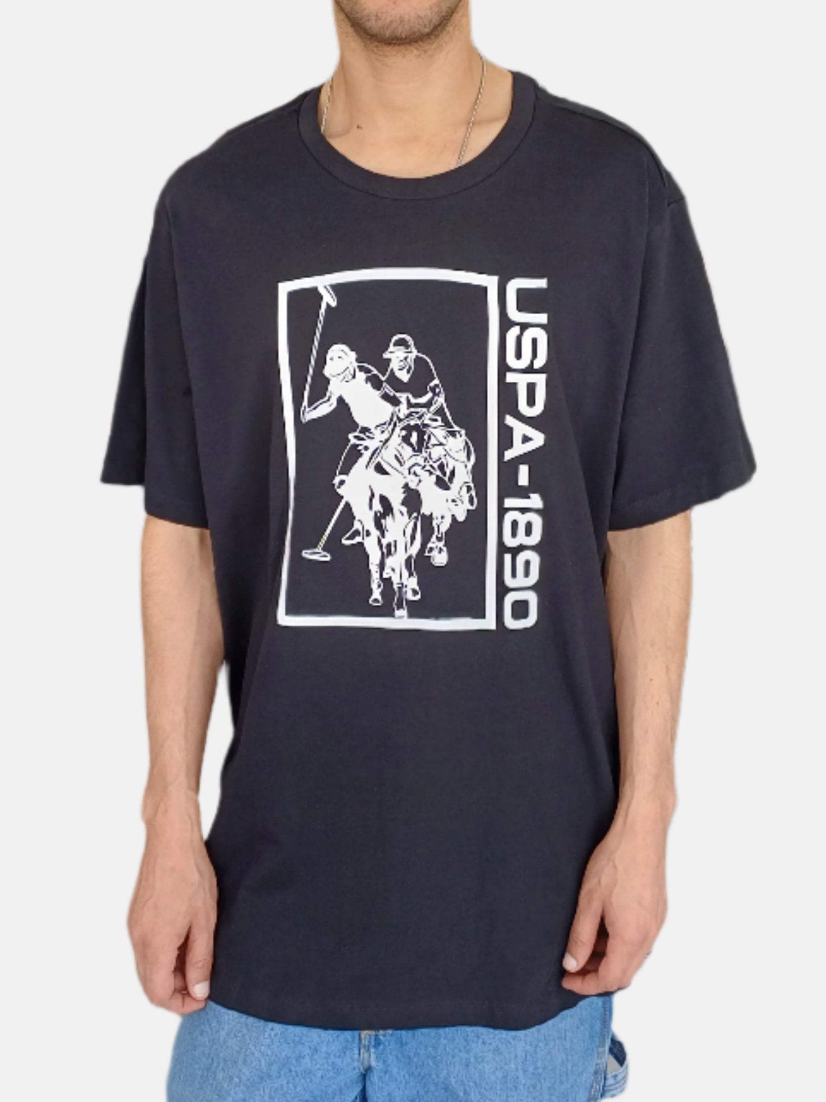 U.S. Polo Assn. Round Neck T-Shirts Black 33