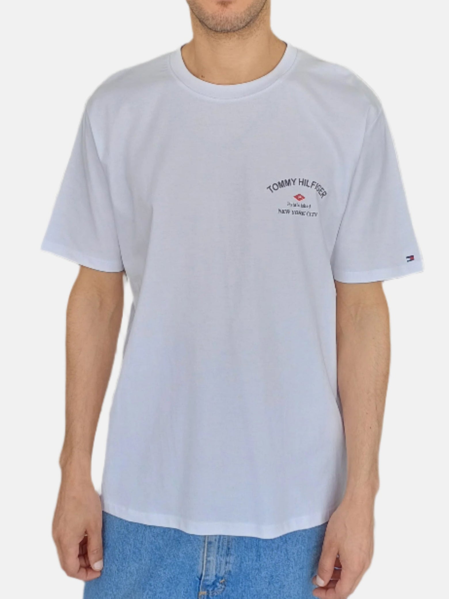 Tommy Hilfiger Men Round Neck T-Shirt 2 White 6758708244