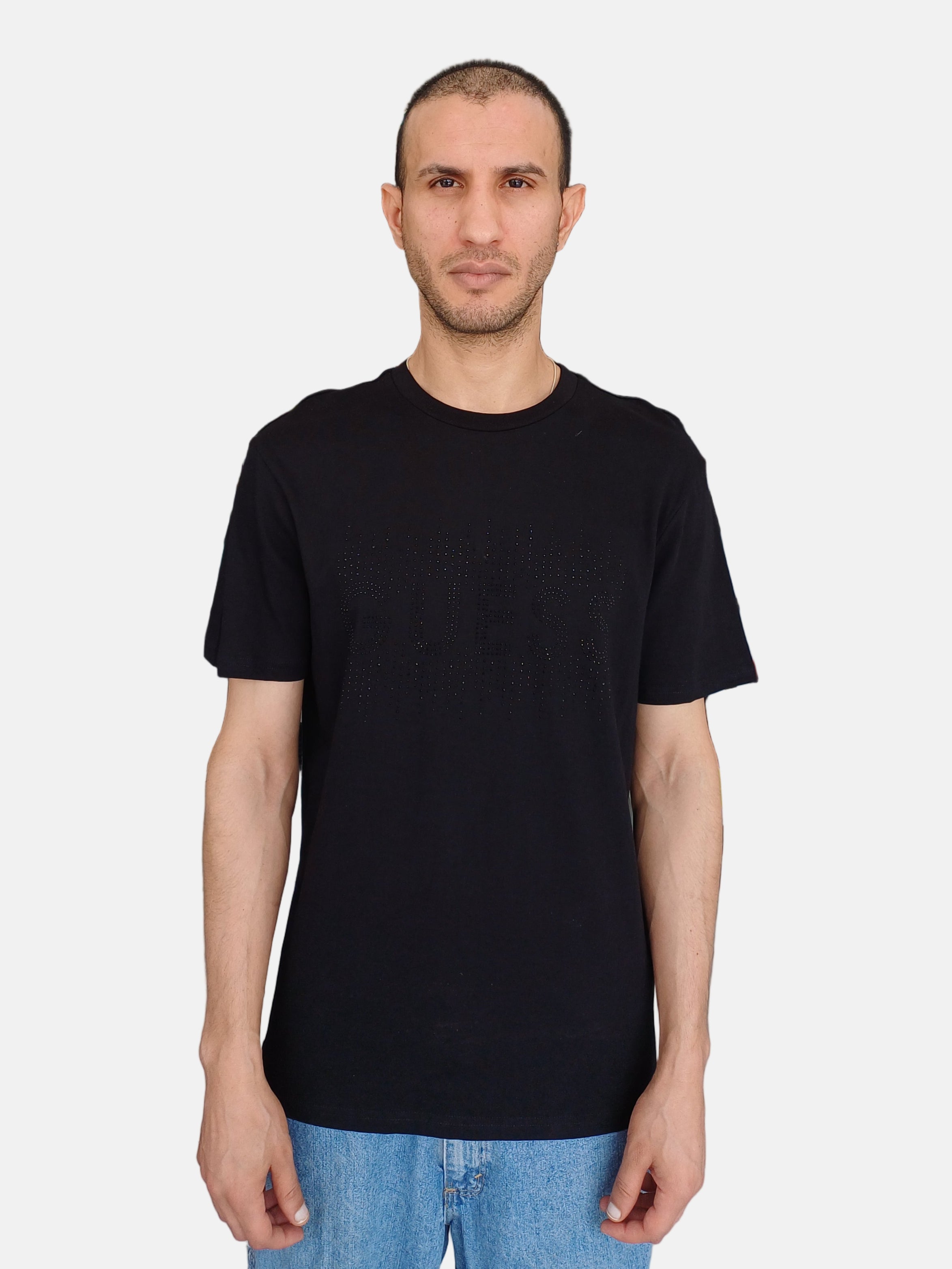 Guess Round Neck T-shirt Black XBOI17
