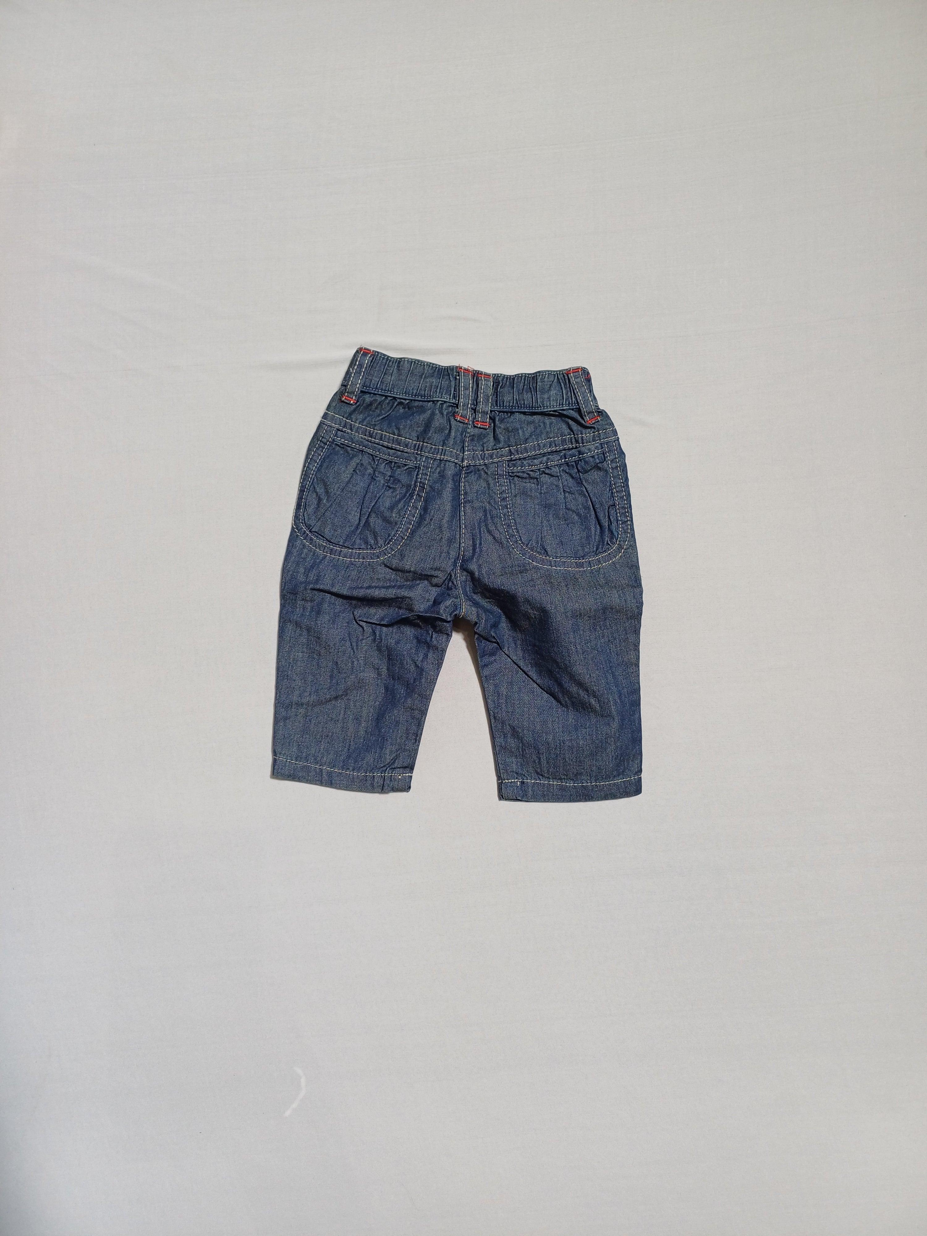 بنطلون جينز مونتفيوري بلو للبنات مقاس 1 شهر H54