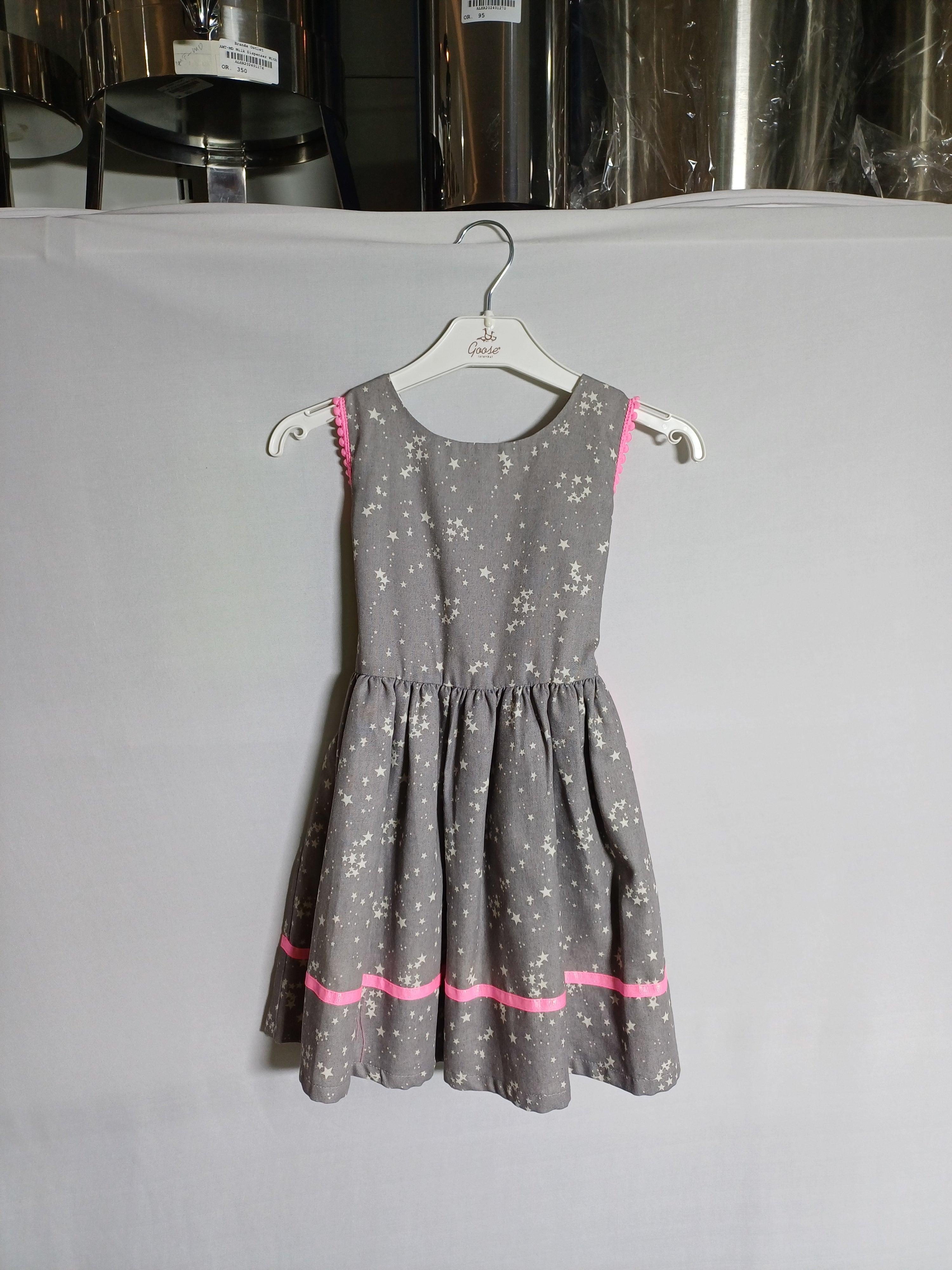 HOLLY HASTIE GREY-5-6Y GIRL DRESS HH0021