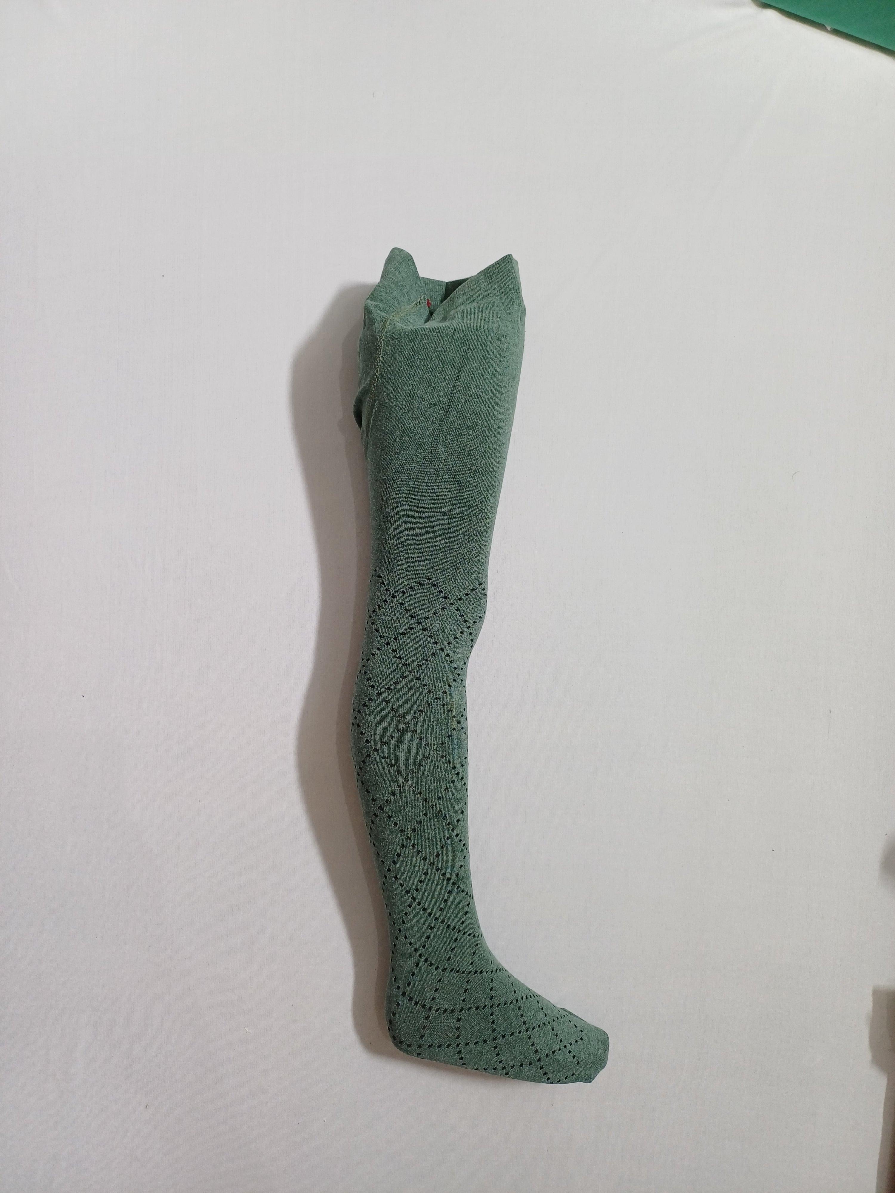 k30083 جوارب طويلة للفتيات Golya Düz باللون الأخضر