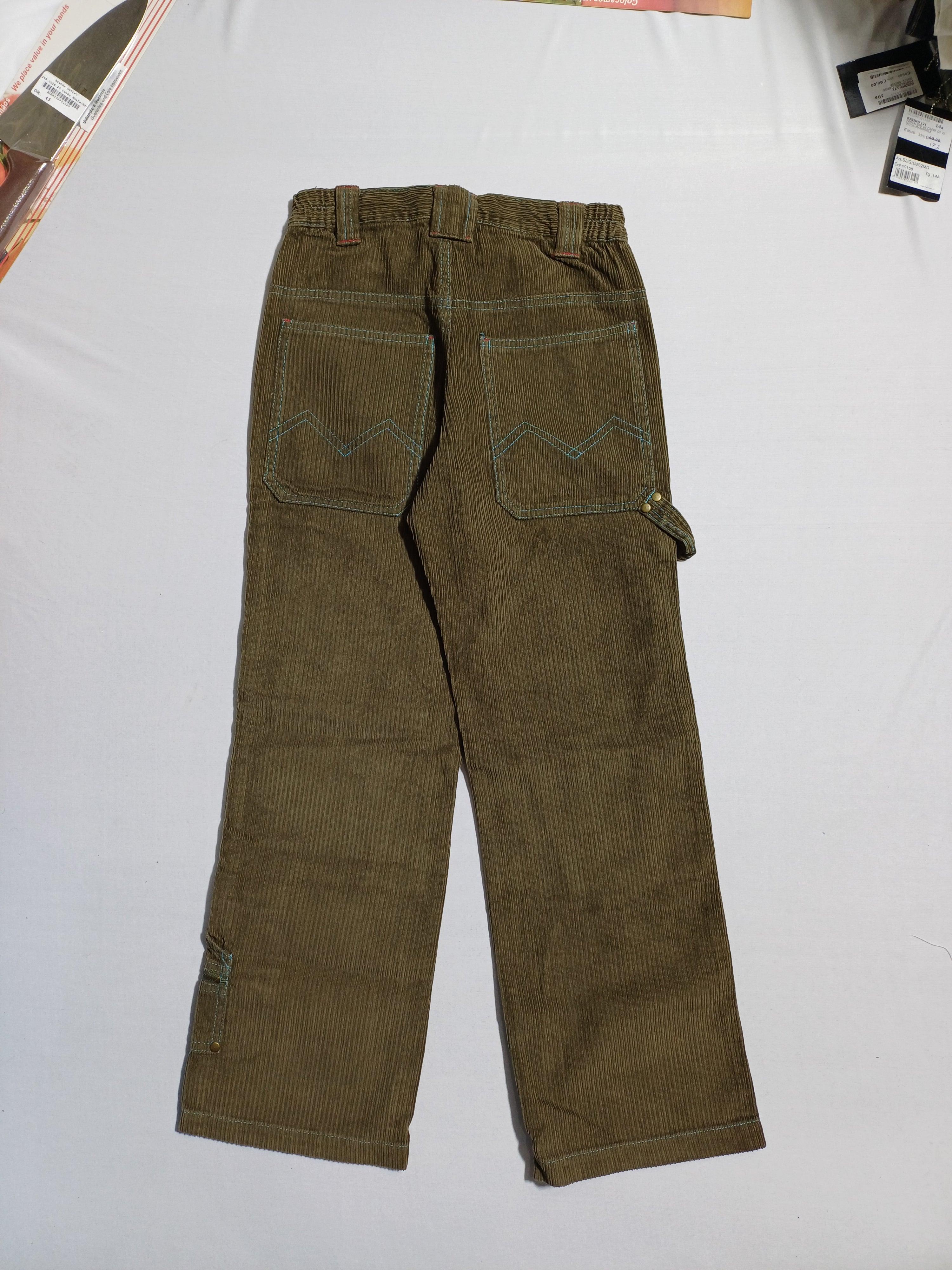 بنطلون MEK BROWN-10Y من قماش مخملي للأولاد 53TBH218