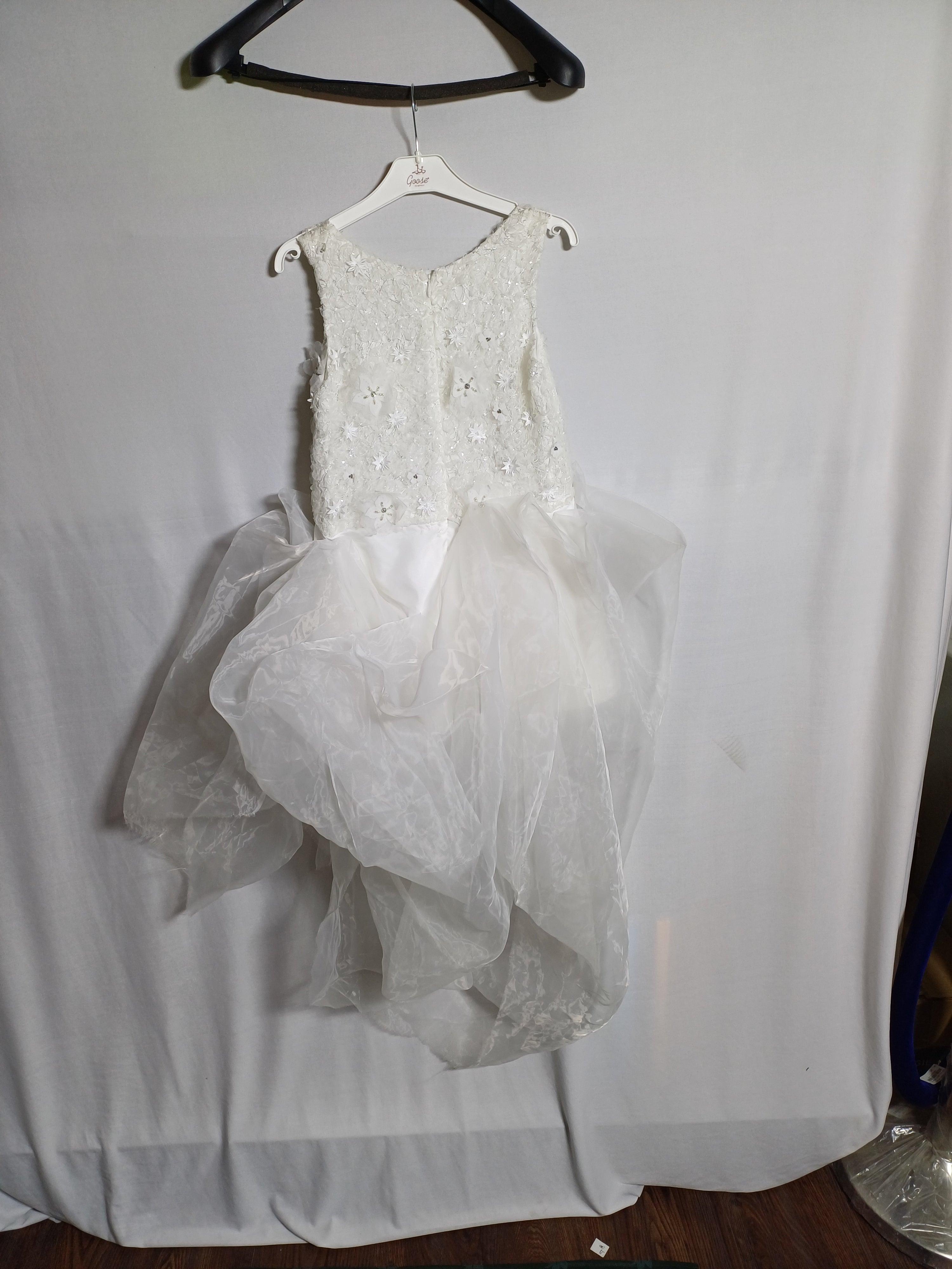 فستان MISCHKA AOKI WHITE-10A للفتيات ثم يأتي الربيع